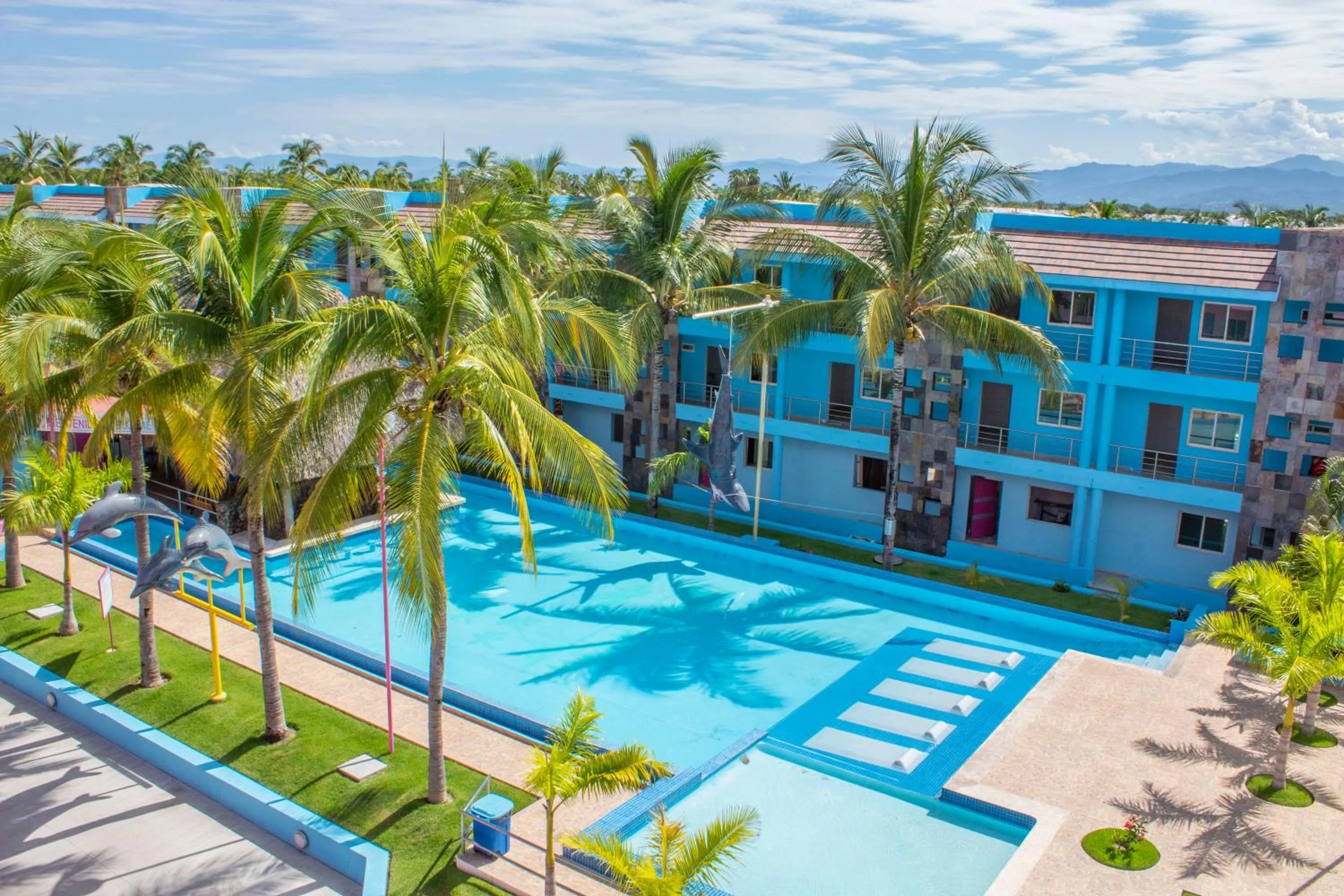 Pool view in Miami Inn