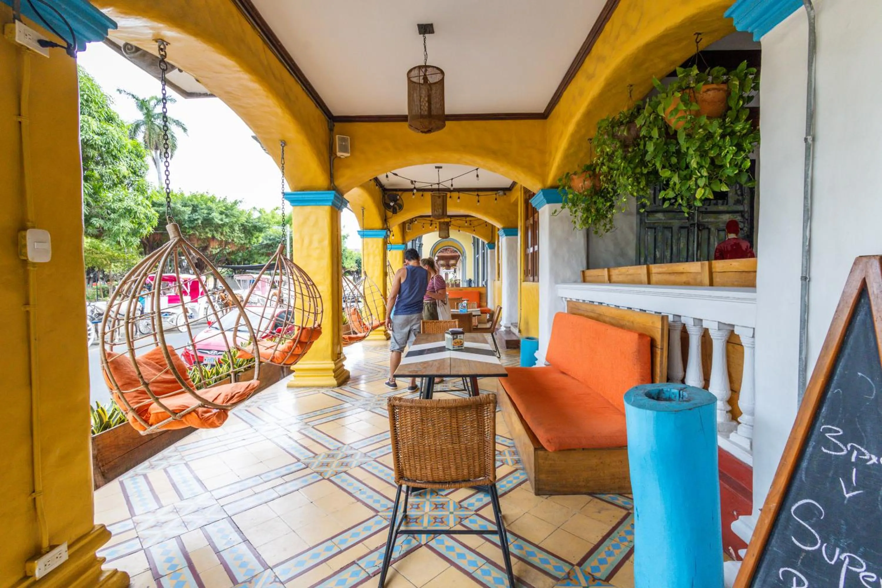 Seating area in Selina Granada