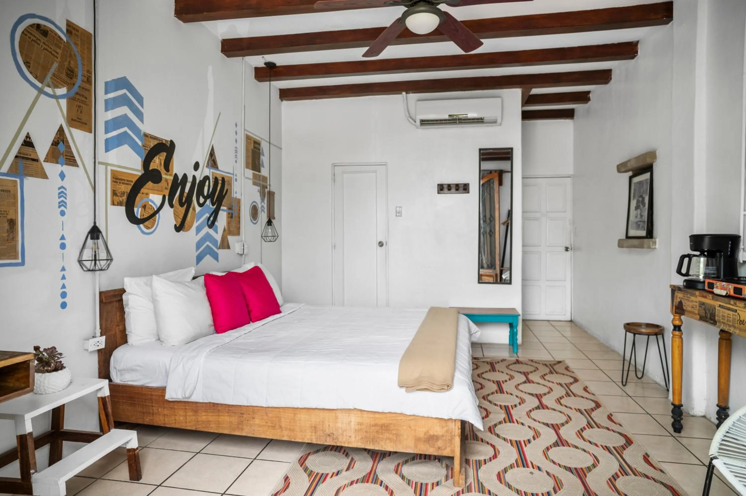 Bed in Socialtel Granada