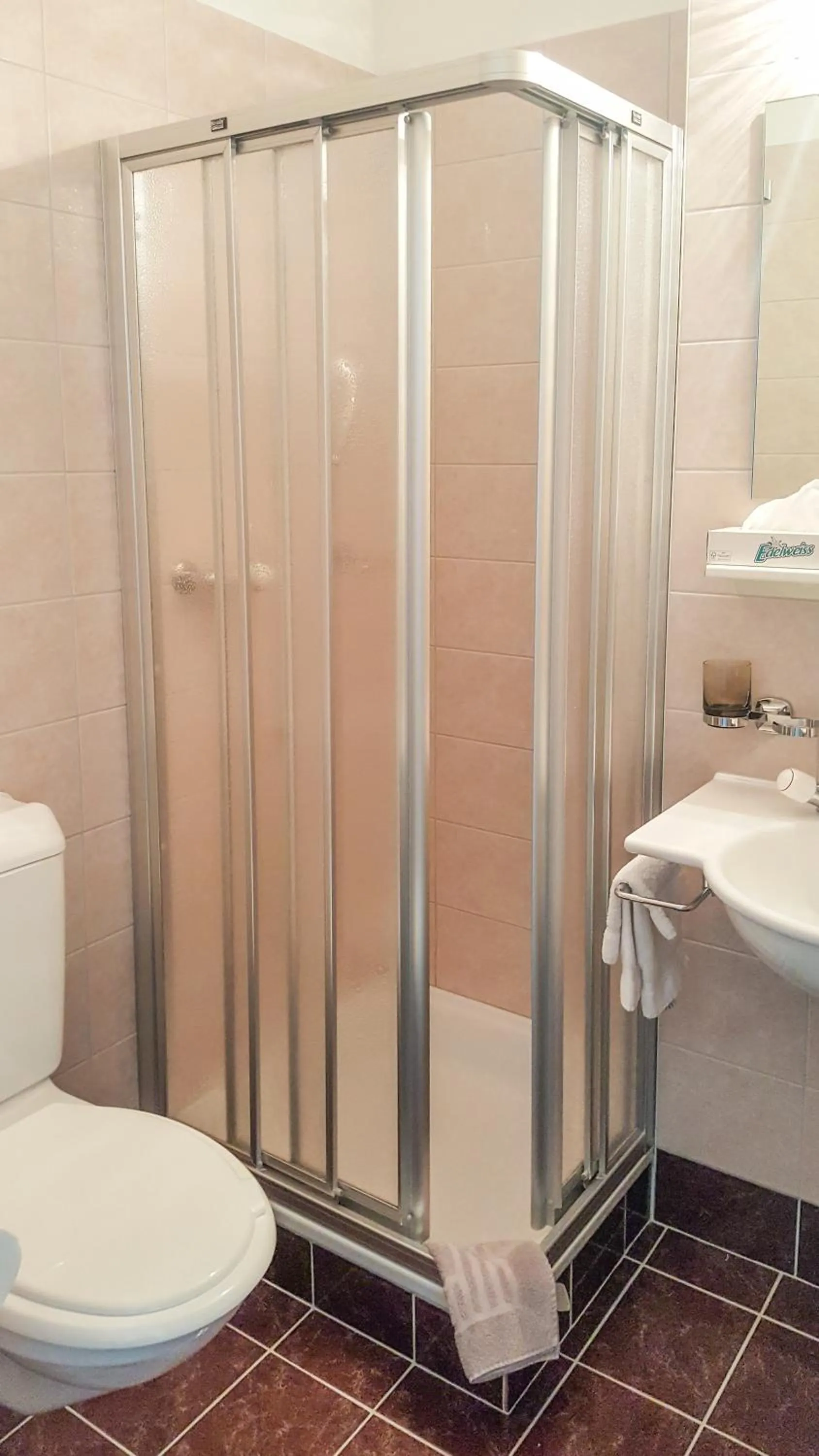 Shower in Hôtel les Berges