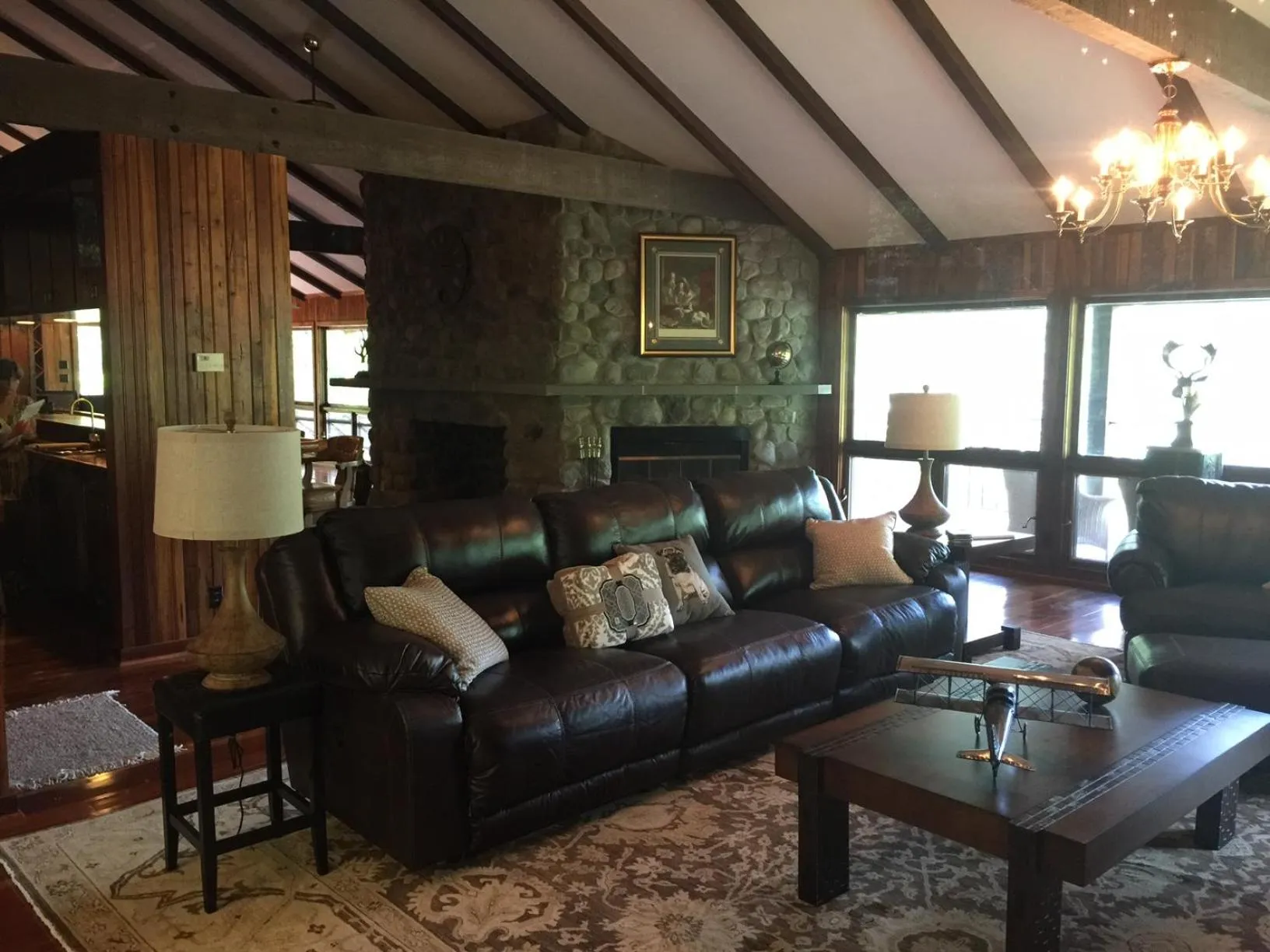 Living room in The Lodge in Sugar Hollow