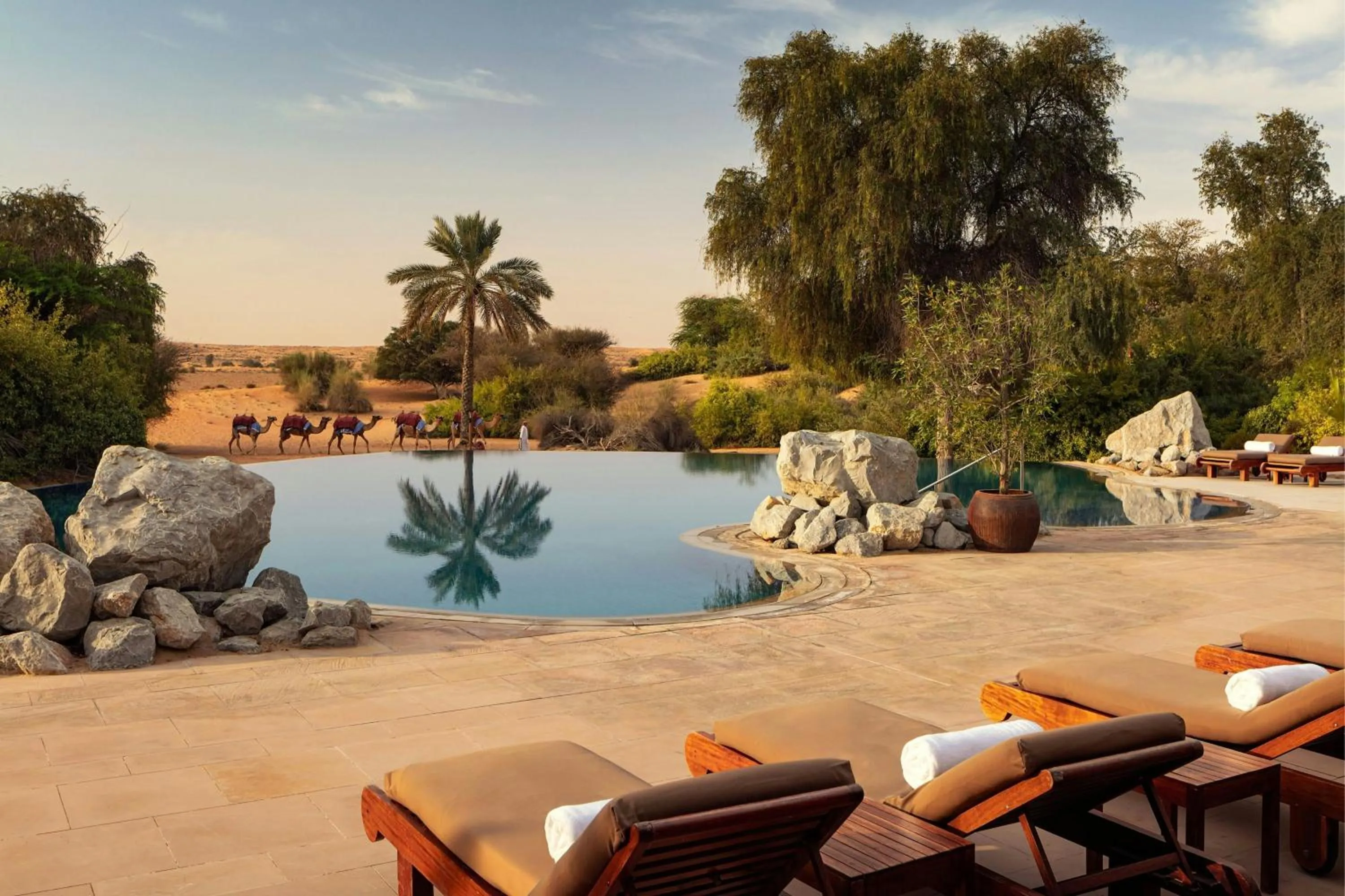 Swimming pool in Al Maha, a Luxury Collection Desert Resort & Spa, Dubai