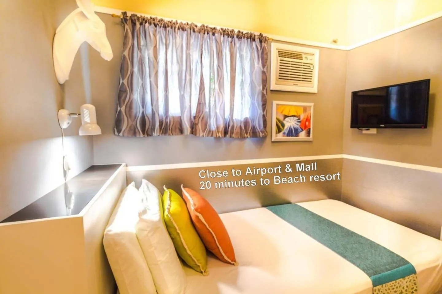 Bed in Little Norway Guesthouse - Mactan Cebu International Airport