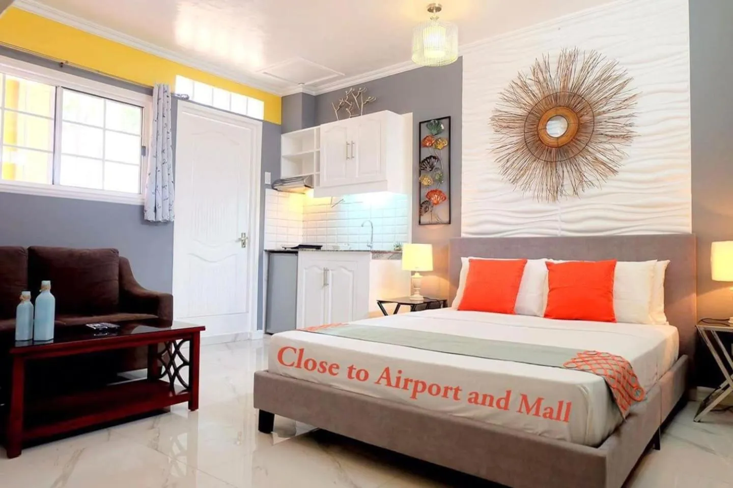 Bed in Little Norway Guesthouse - Mactan Cebu International Airport