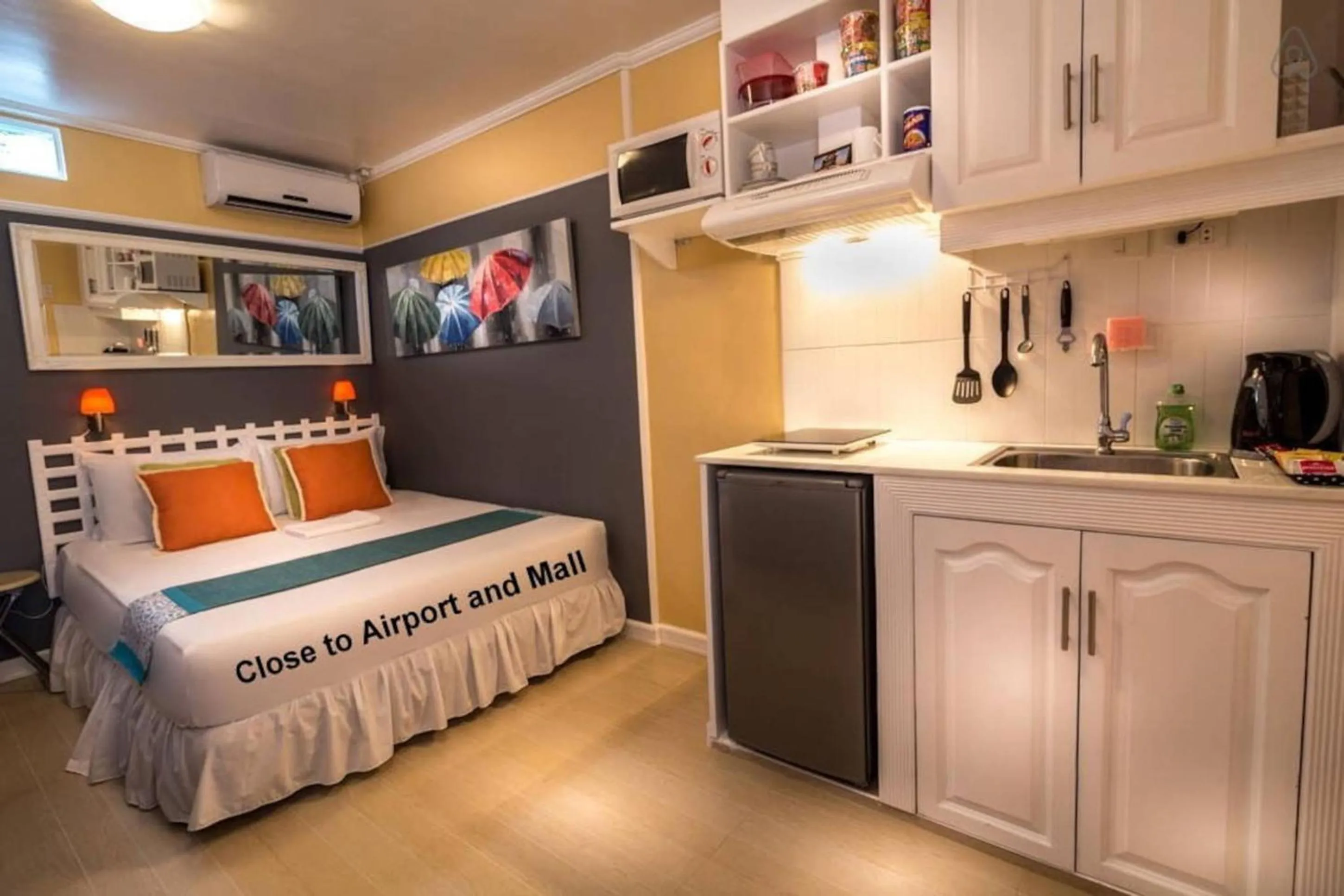 Bed in Little Norway Guesthouse - Mactan Cebu International Airport