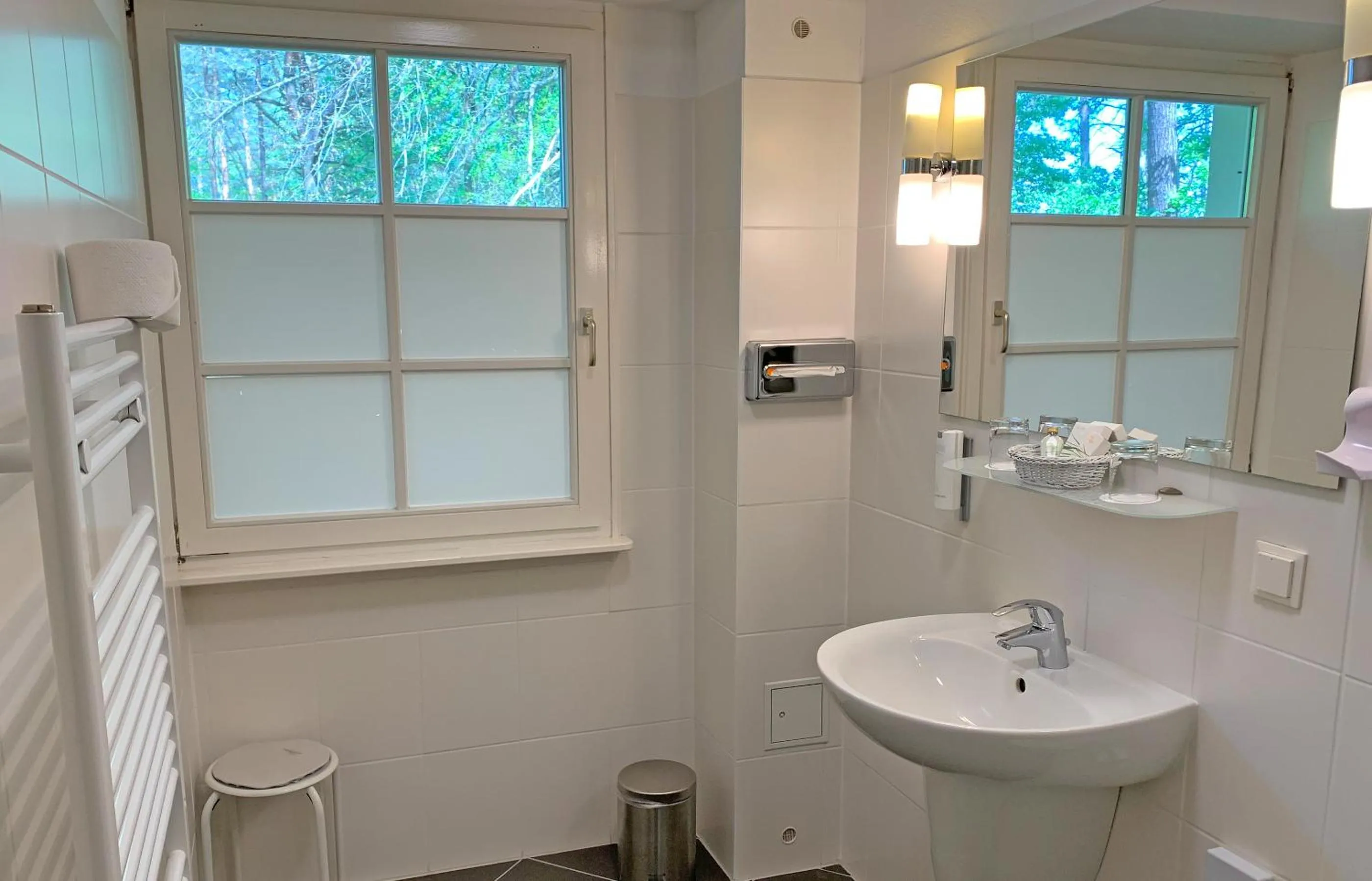 Bathroom in Hotel Waldhaus Prieros