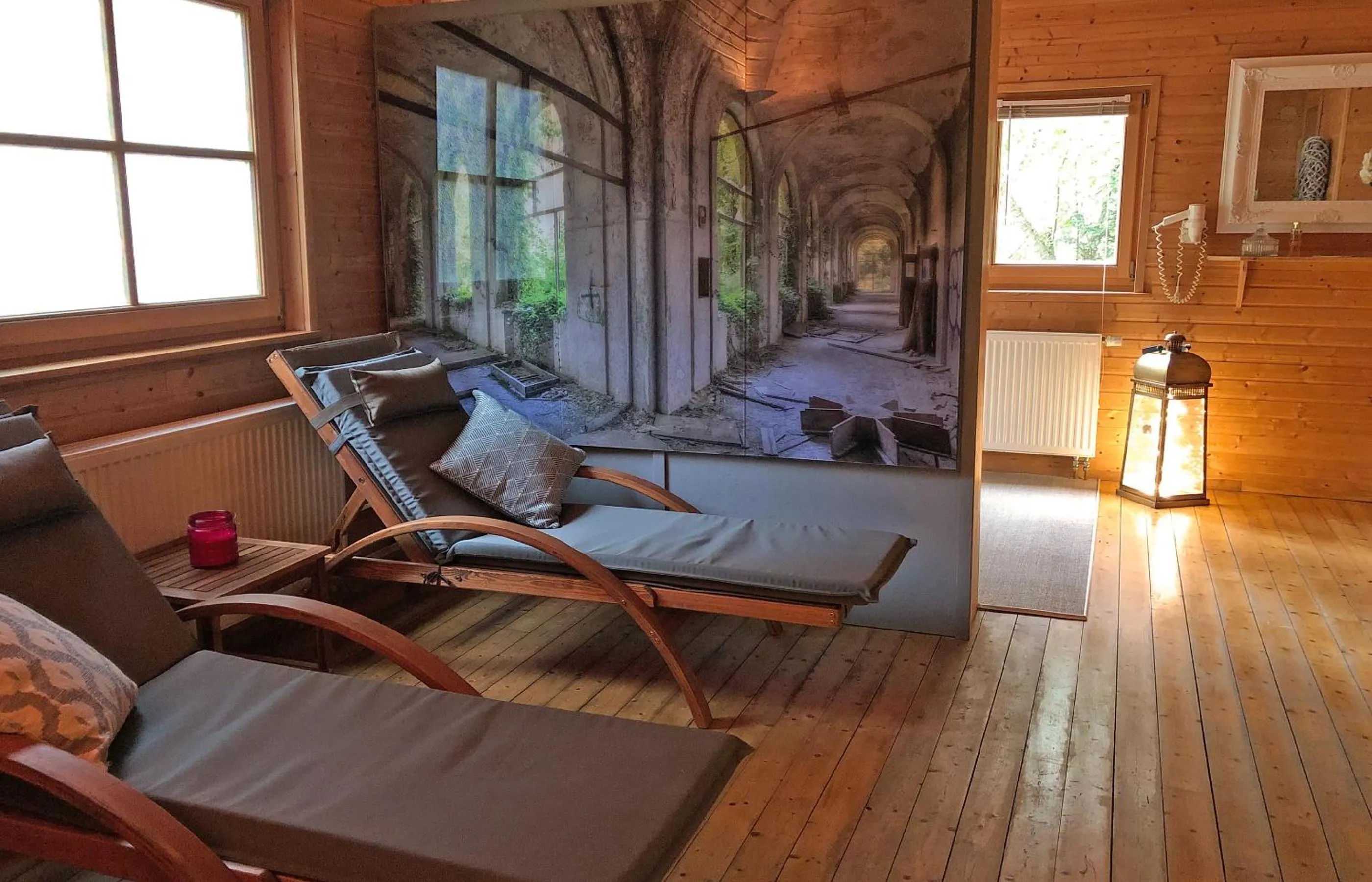 Sauna in Hotel Waldhaus Prieros