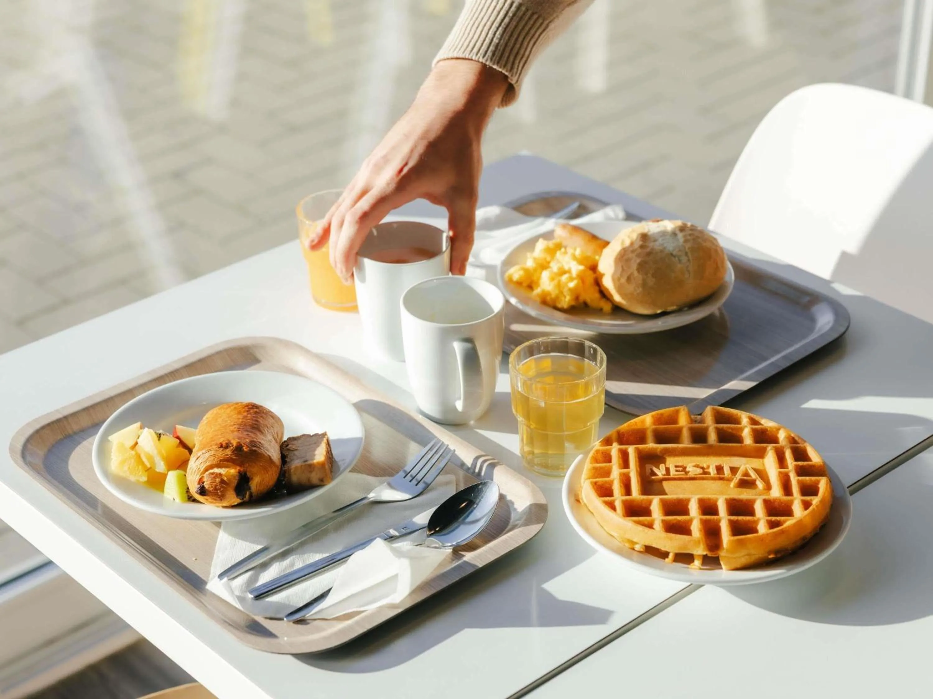 Breakfast in ibis budget Brugge Jabbeke