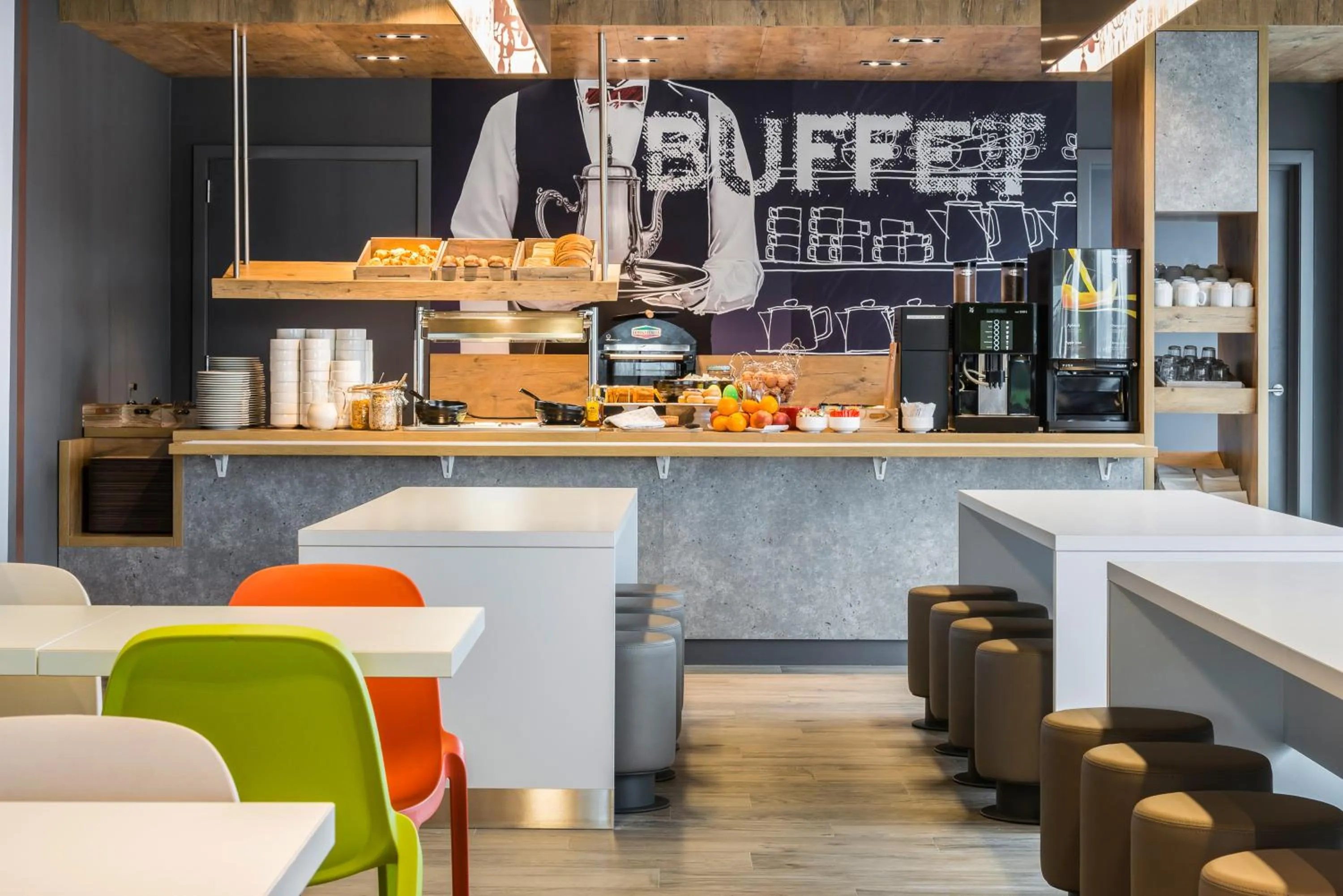 Breakfast in ibis budget Brugge Jabbeke