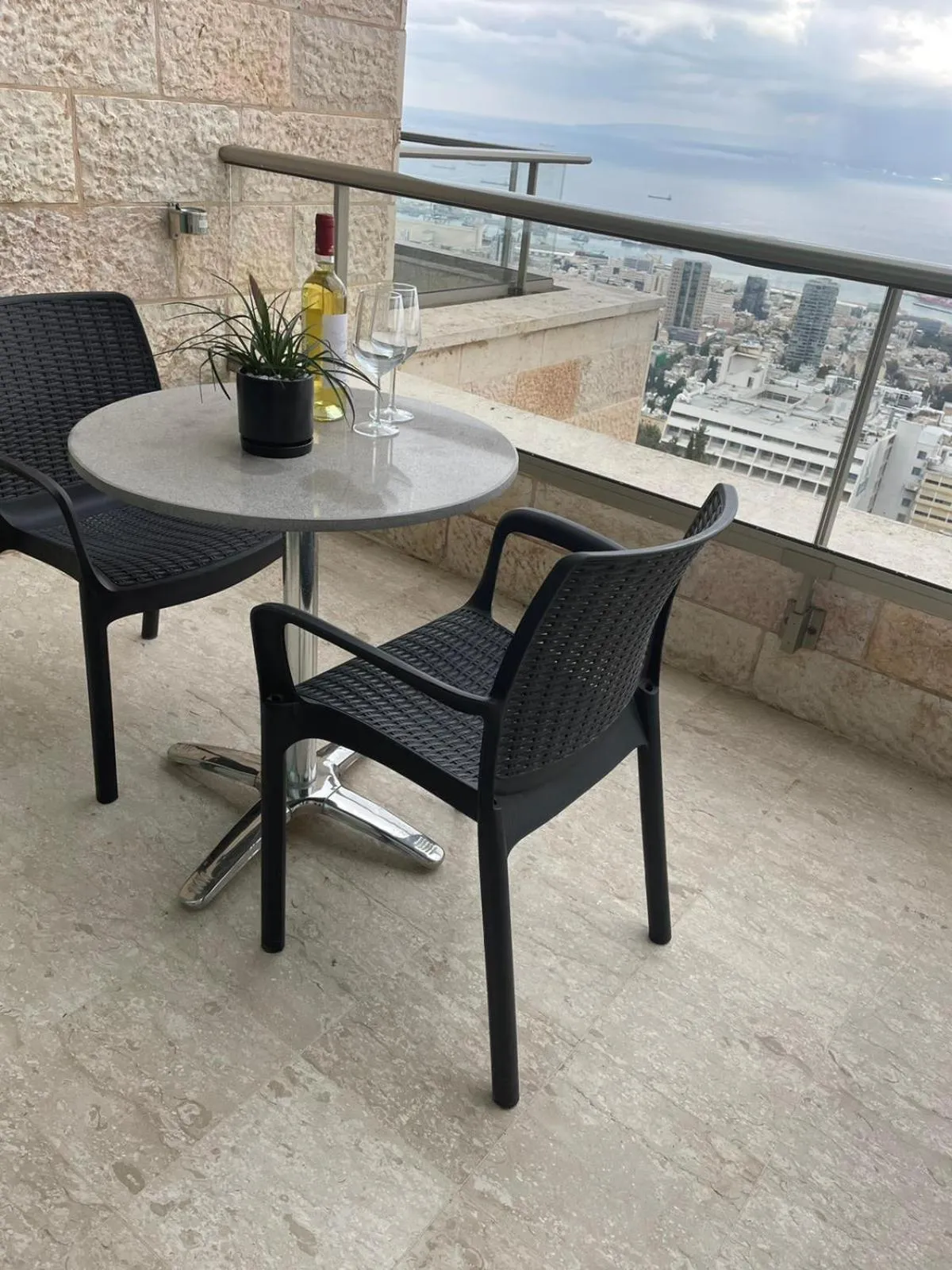 Balcony/Terrace in Crowne Plaza Haifa by IHG