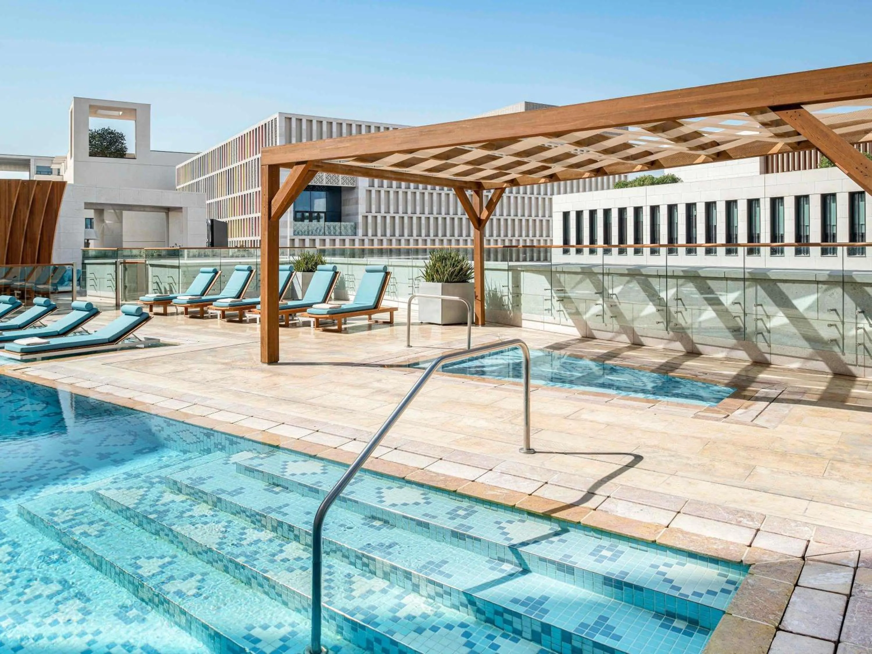 Pool view in Alwadi Hotel Doha - MGallery Collection