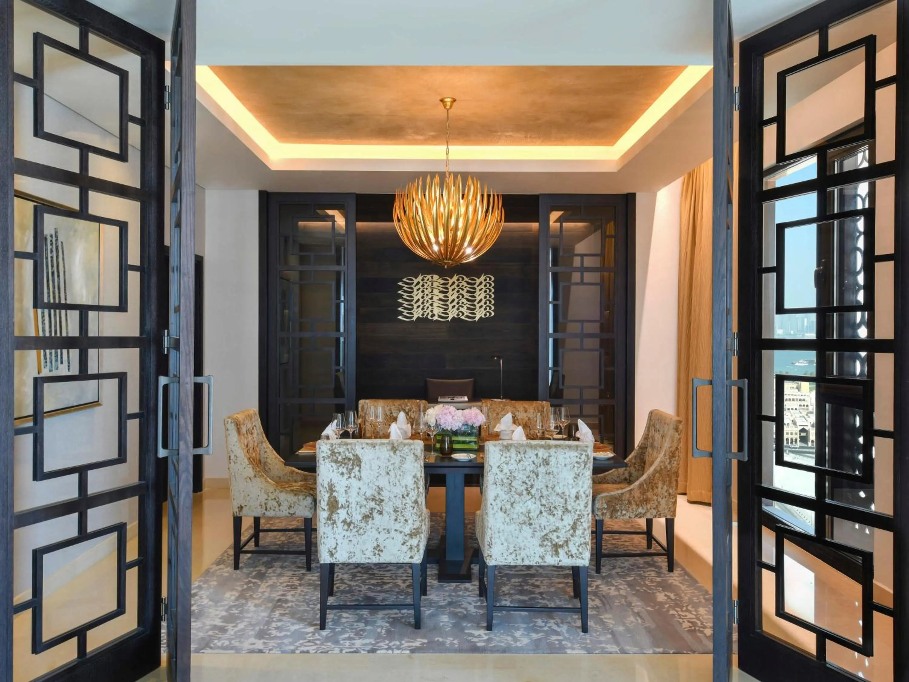 Dining area in Alwadi Hotel Doha - MGallery Collection