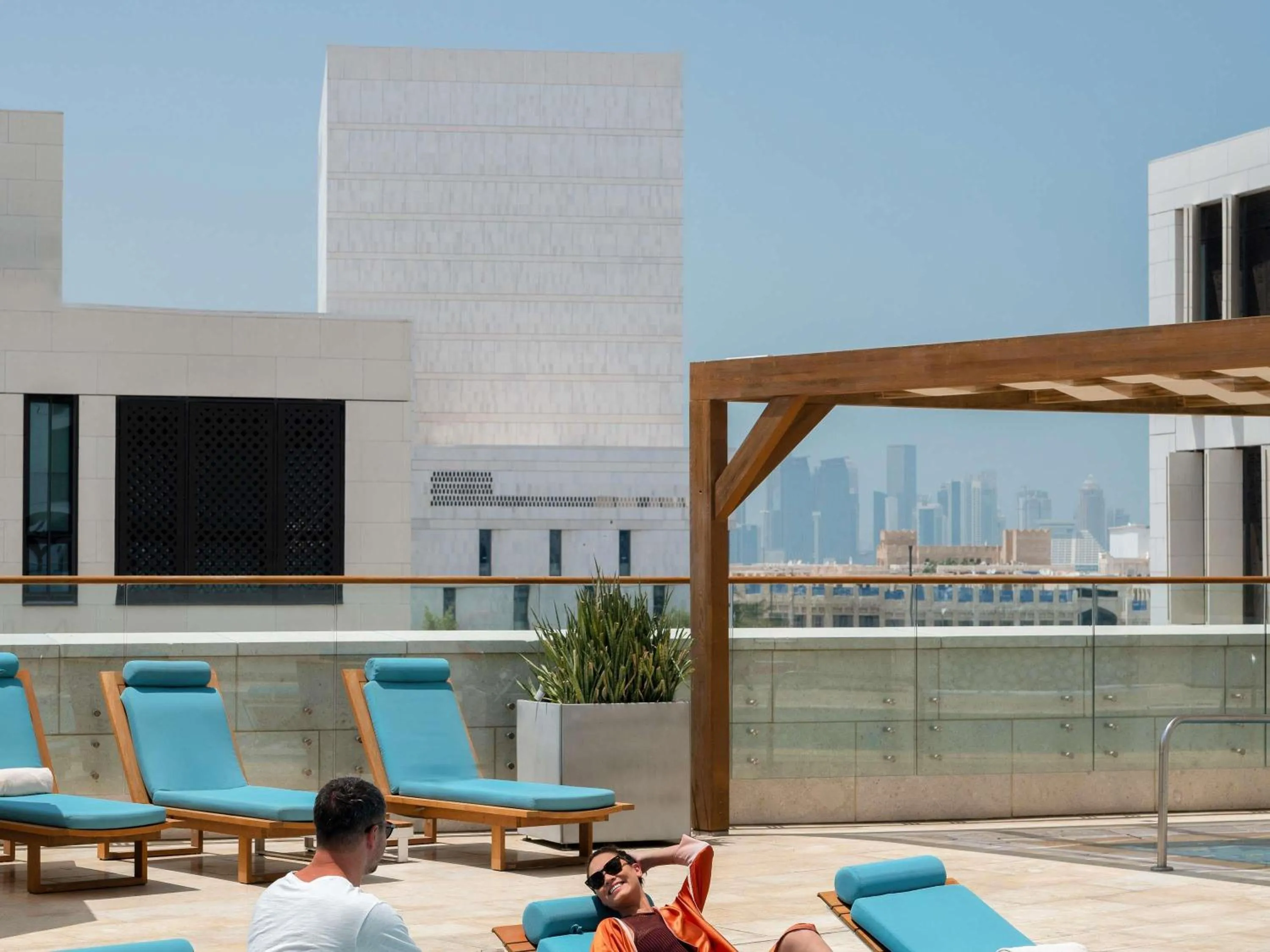 Lounge or bar in Alwadi Hotel Doha - MGallery Collection