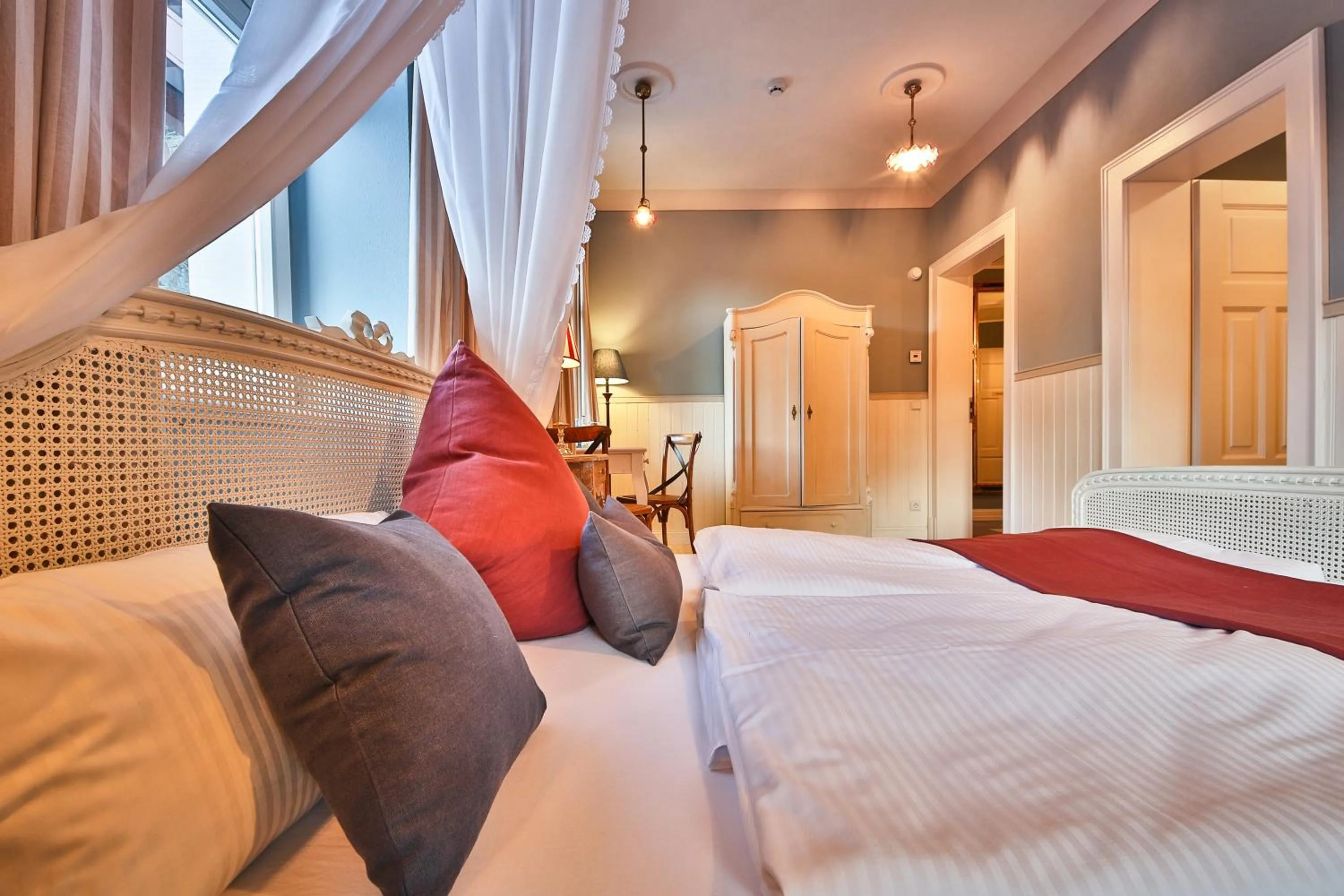 Bed in Bio-Hotel Villa Waldfrieden