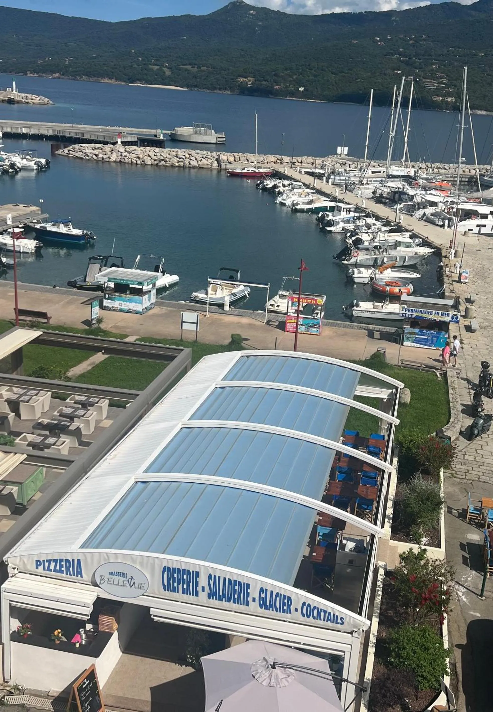 Sea view in Hôtel Restaurant le Bellevue