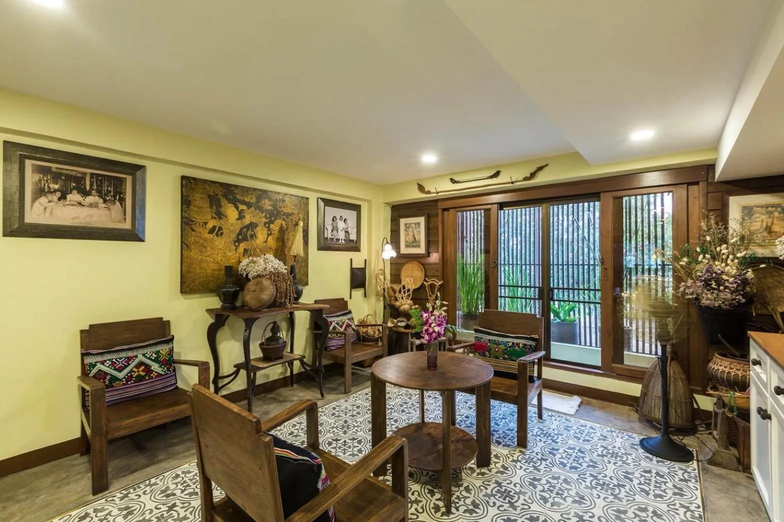 Seating area in Wannamas Chiangmai Boutique House