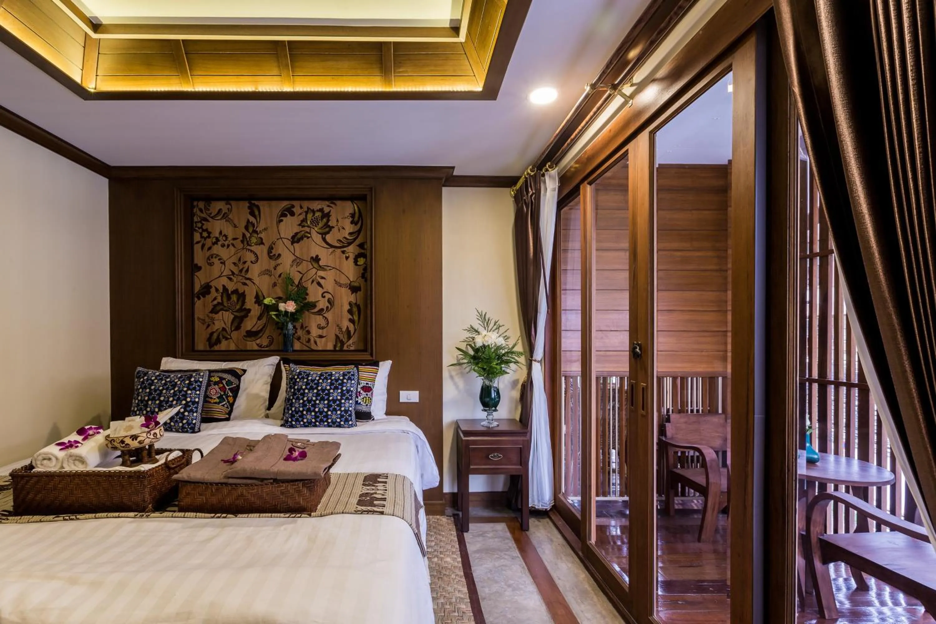 Balcony/Terrace, Bed in Wannamas Chiangmai Boutique House