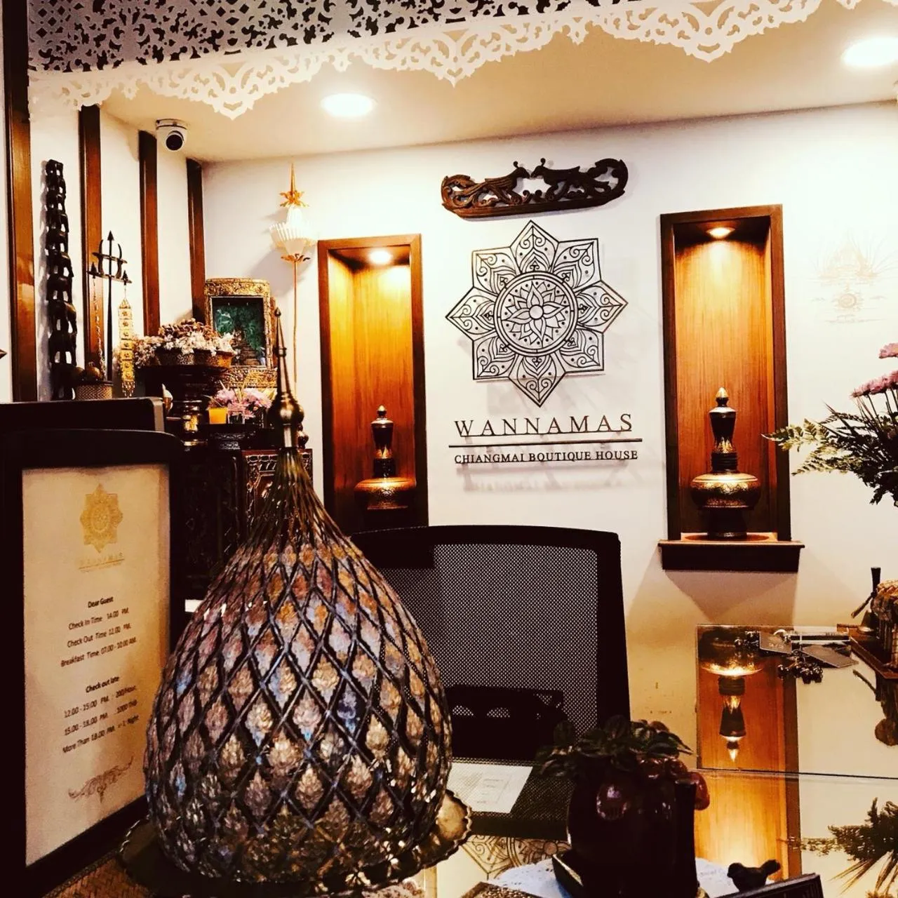 Lobby or reception in Wannamas Chiangmai Boutique House