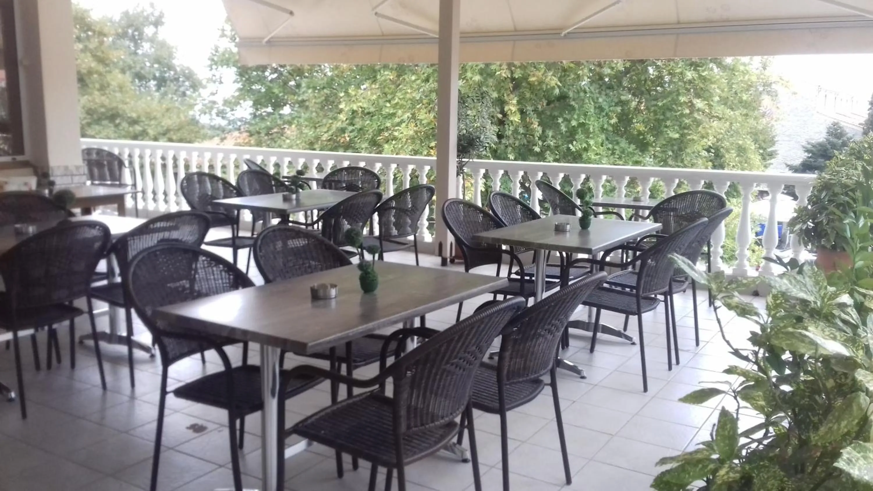 Balcony/Terrace in Olympus View Rooms Sauna & Spa