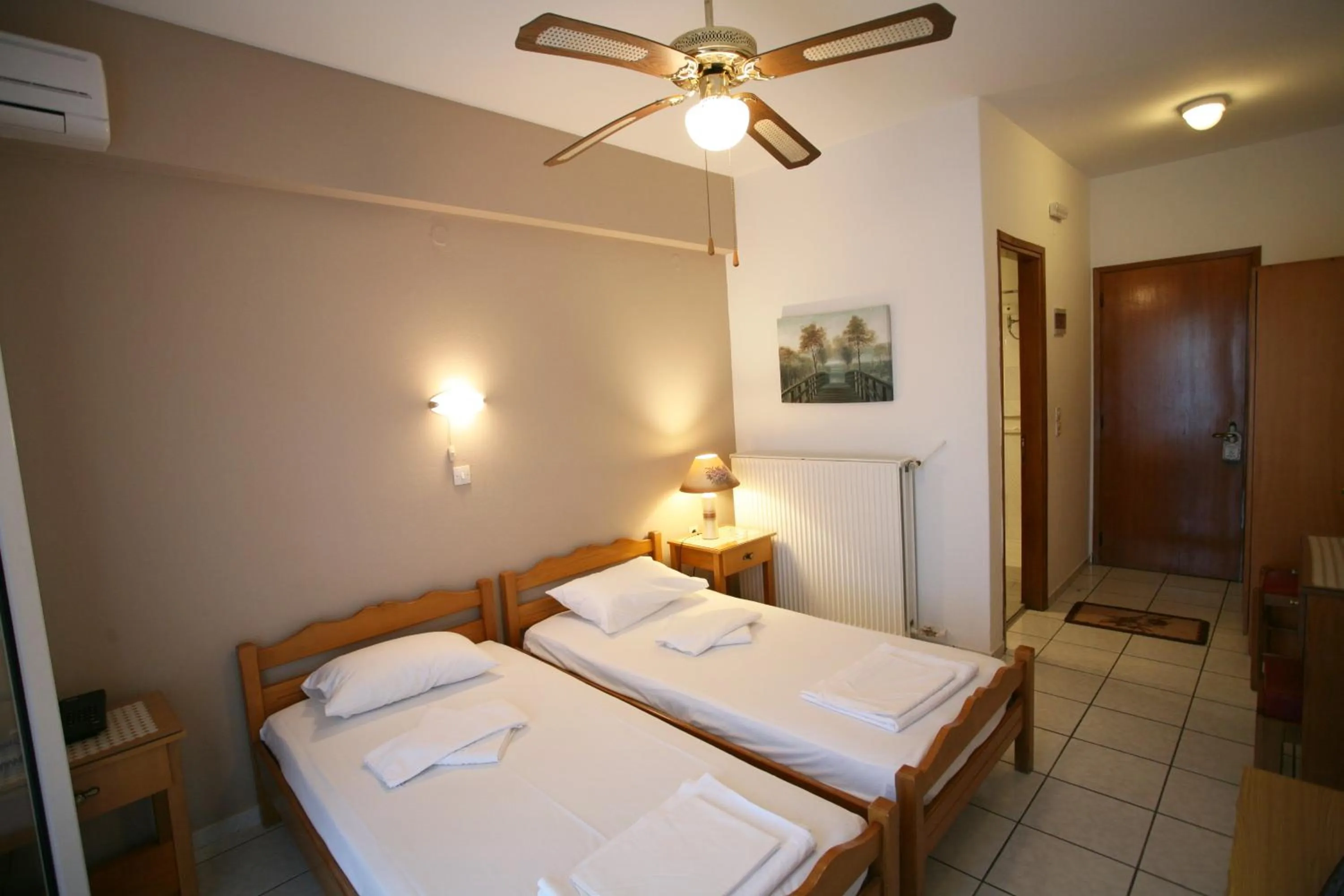 Bedroom, Bed in Olympus View Rooms Sauna & Spa