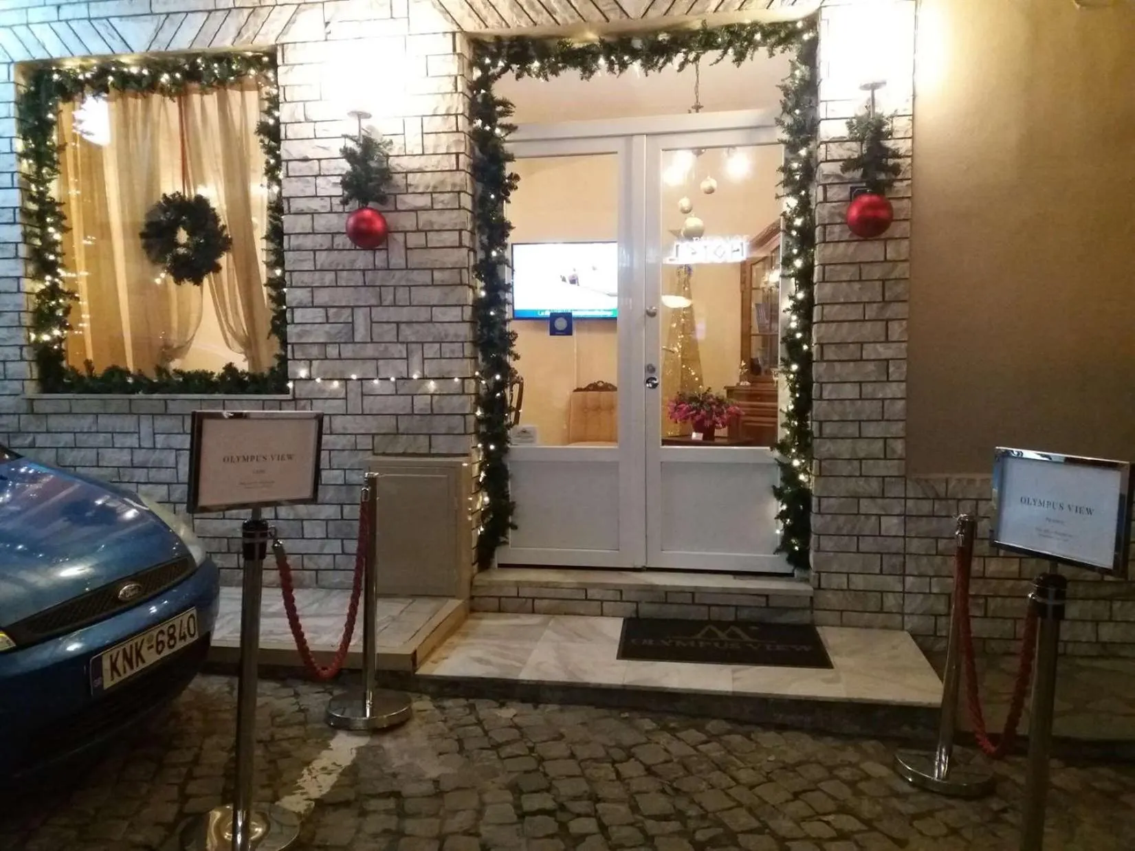 Property building in Olympus View Rooms Sauna & Spa