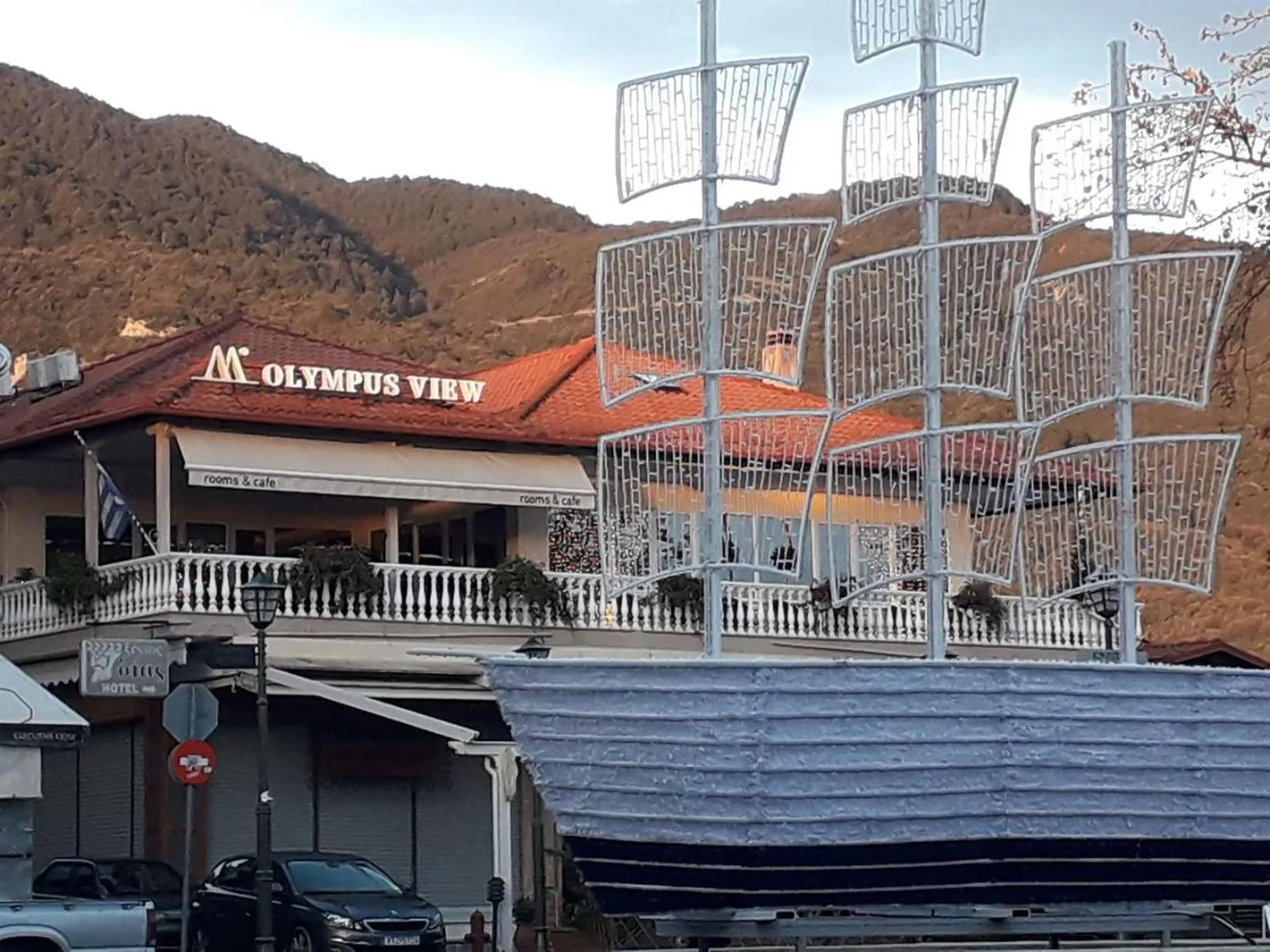 Property building in Olympus View Rooms Sauna & Spa