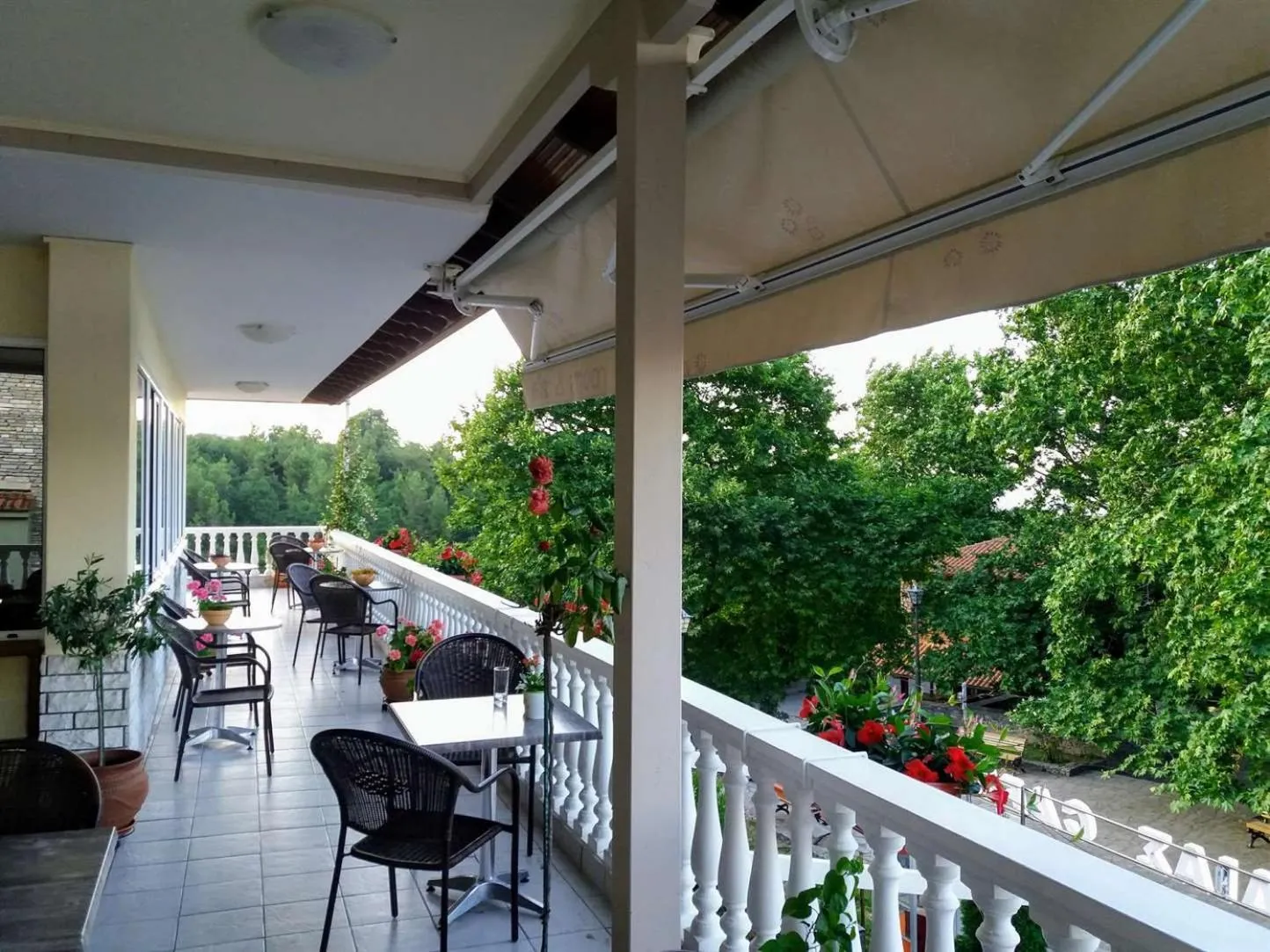 Balcony/Terrace in Olympus View Rooms Sauna & Spa