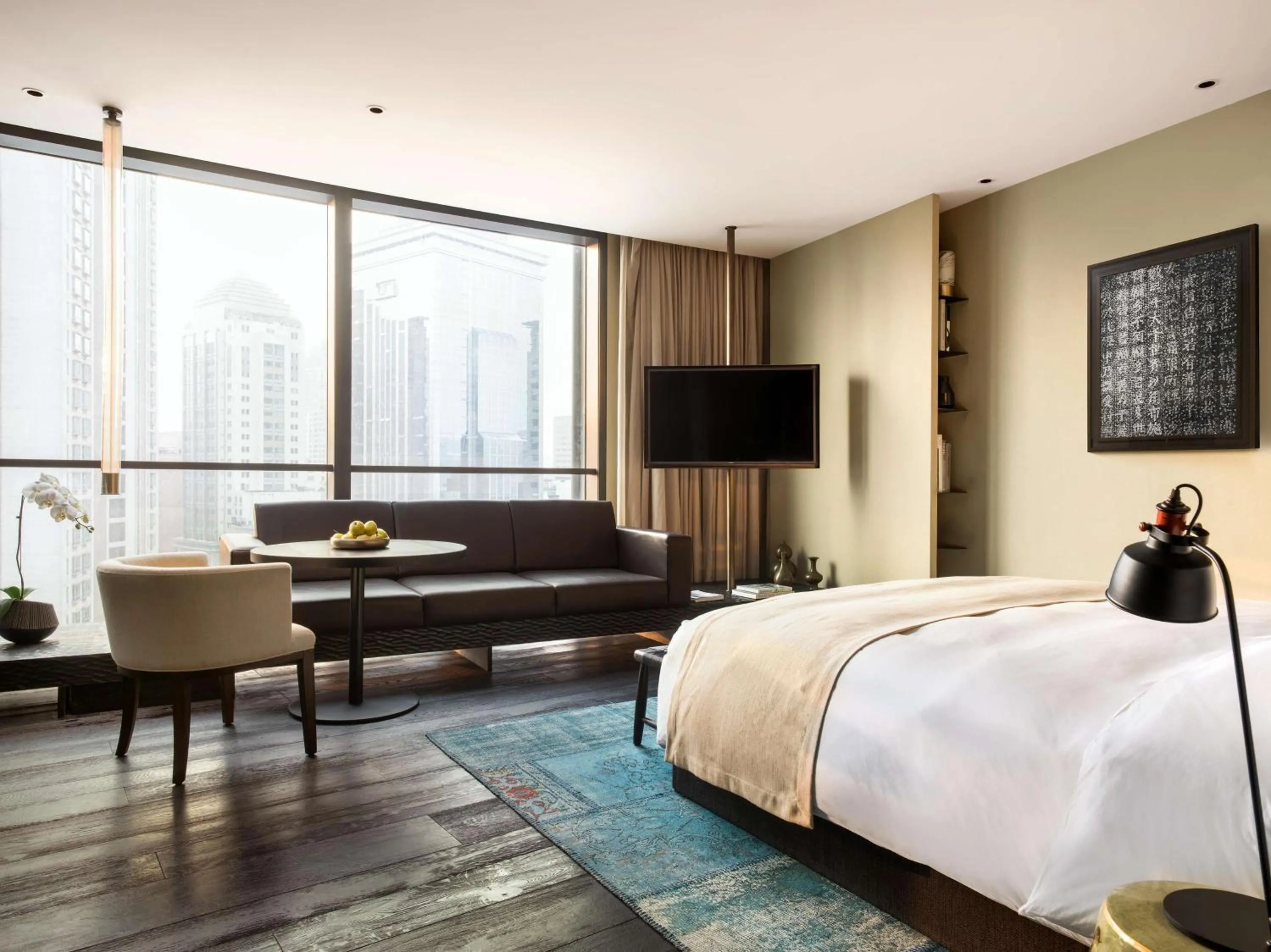 Bedroom, Bed in Upper House Shanghai - Former The Middle House