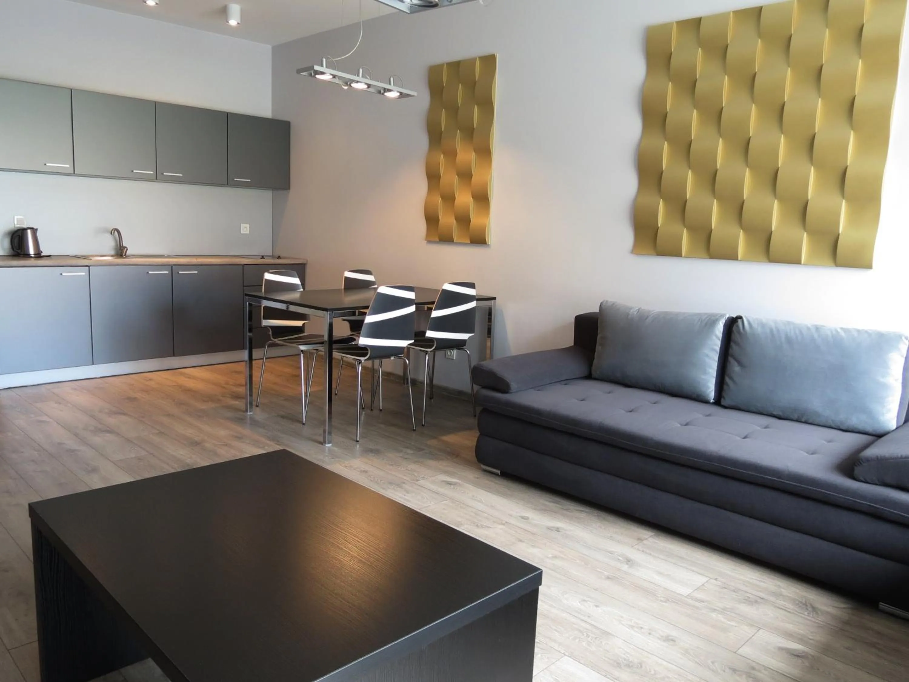 Kitchen or kitchenette in Apartamenty Baltic Inn