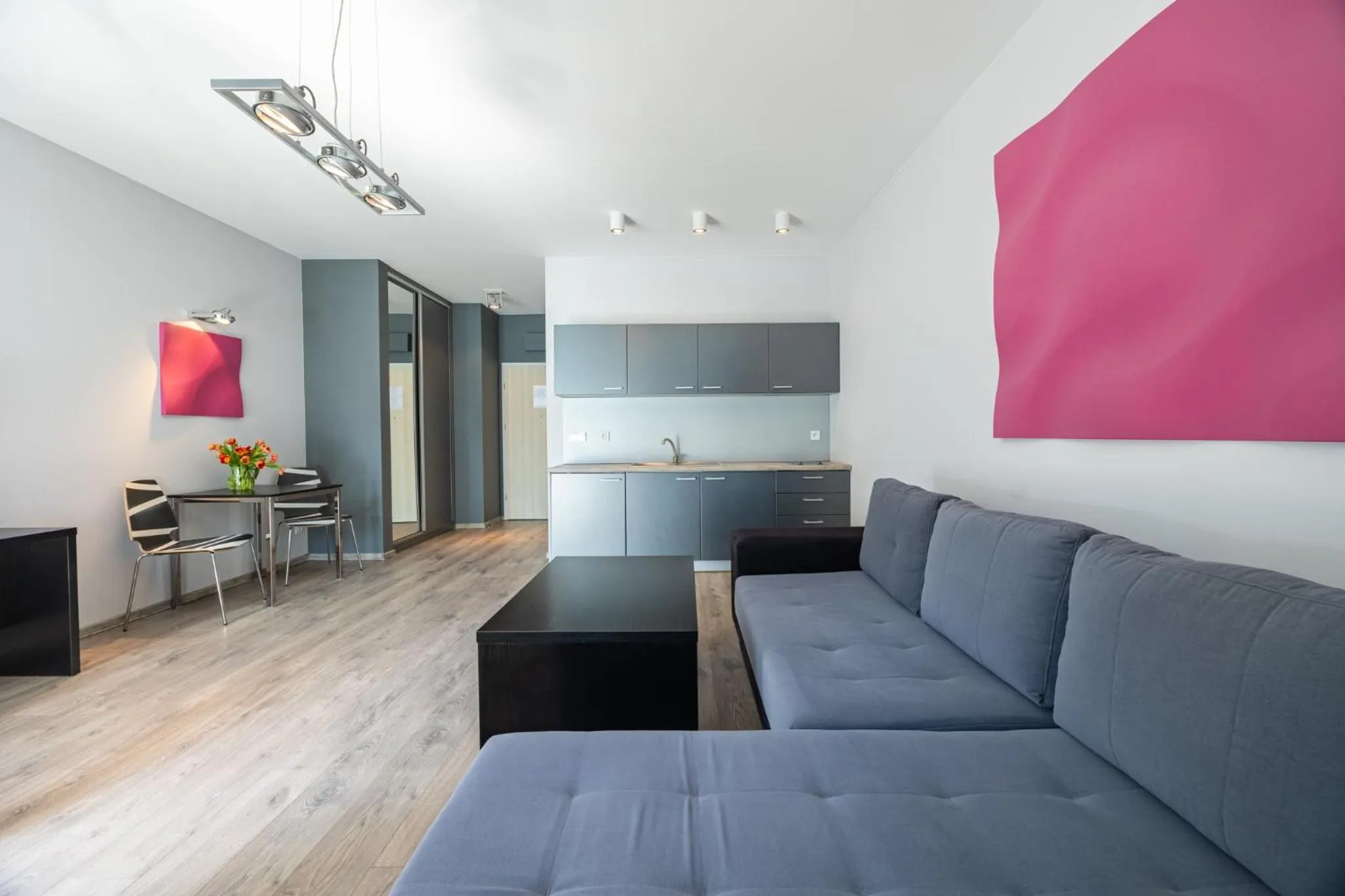 Kitchen or kitchenette in Apartamenty Baltic Inn