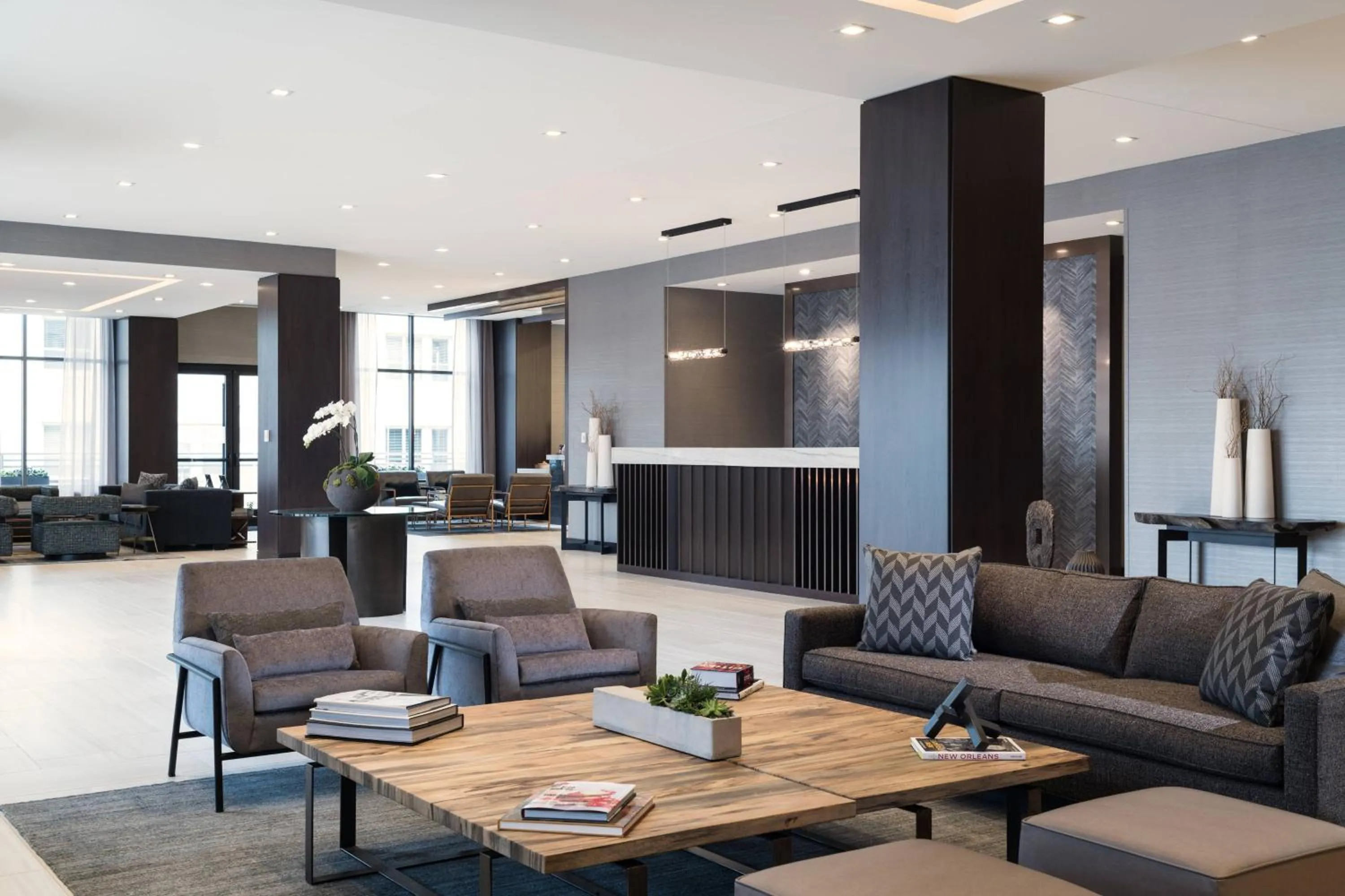 Lobby or reception in AC Hotel by Marriott Worcester