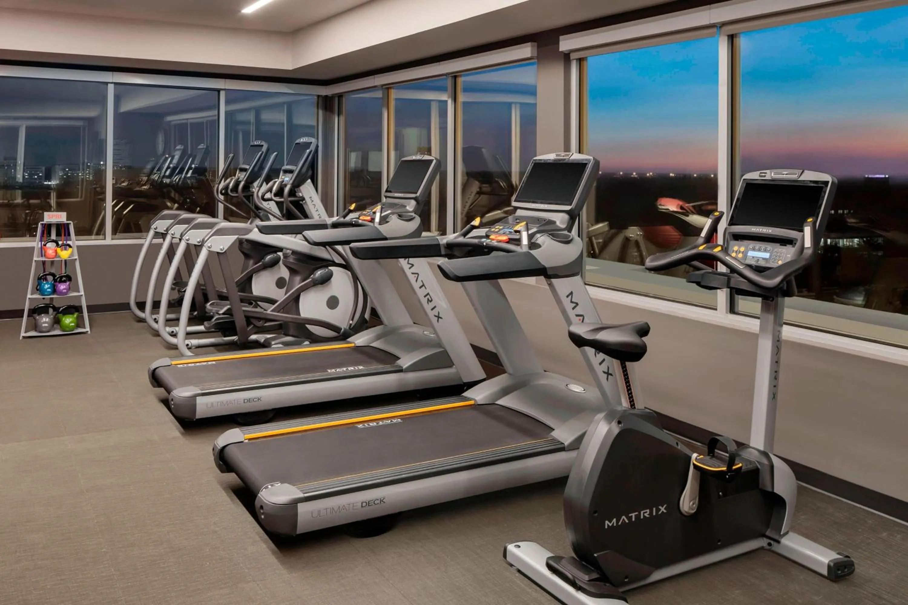 Fitness centre/facilities in AC Hotel by Marriott Gainesville Downtown