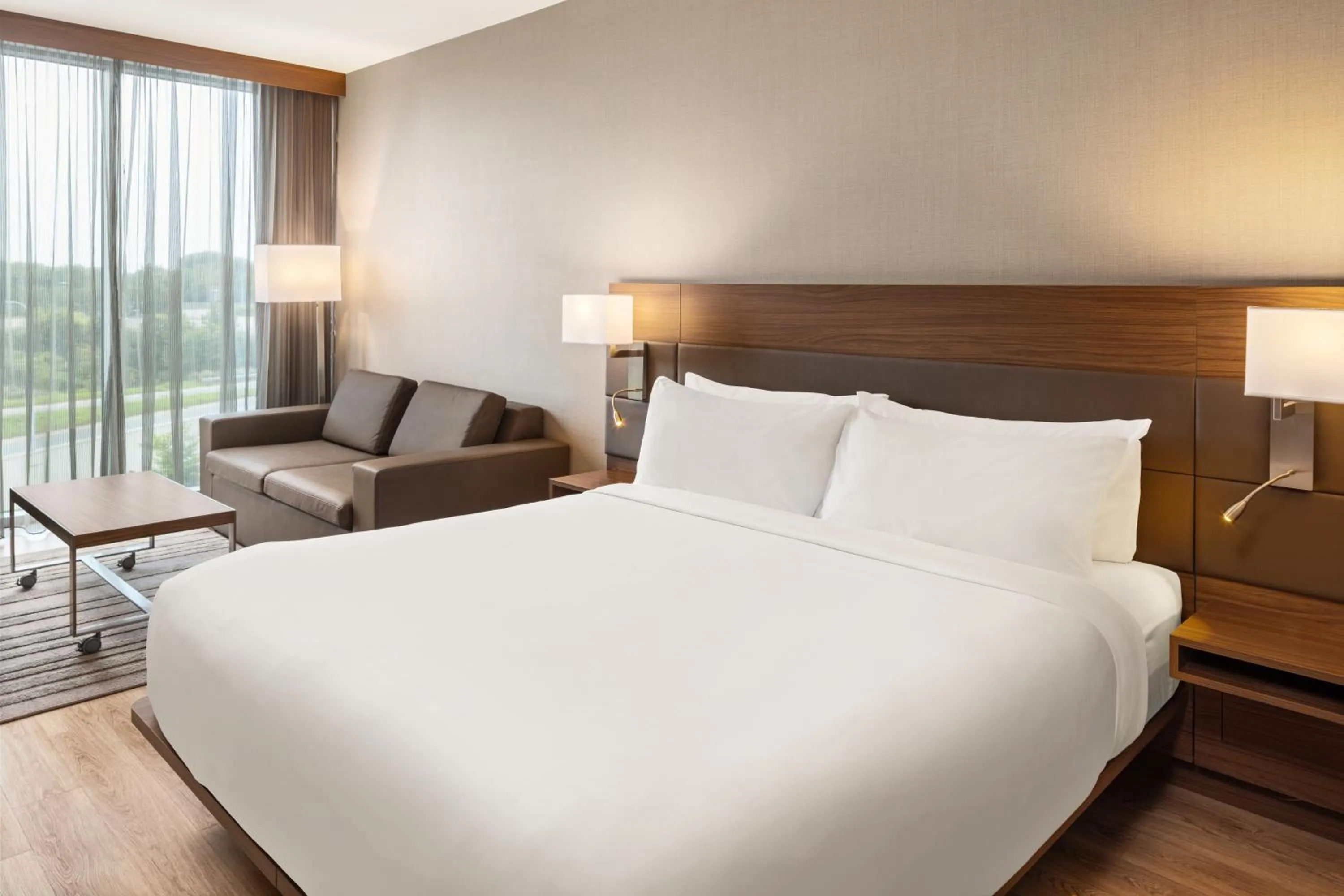 Bed in AC Hotel by Marriott Minneapolis West End