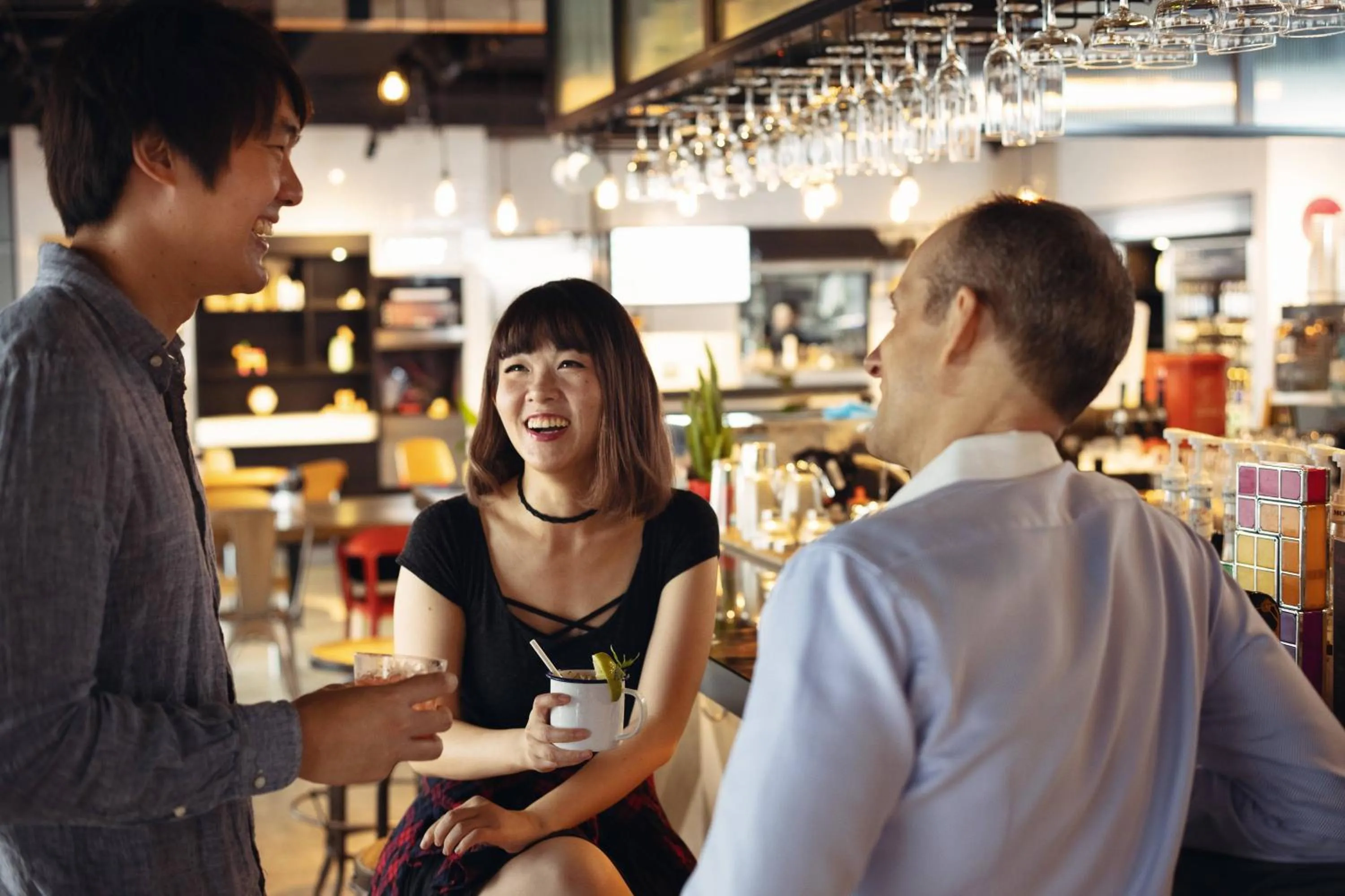 Lounge or bar in MOXY Tokyo Kinshicho