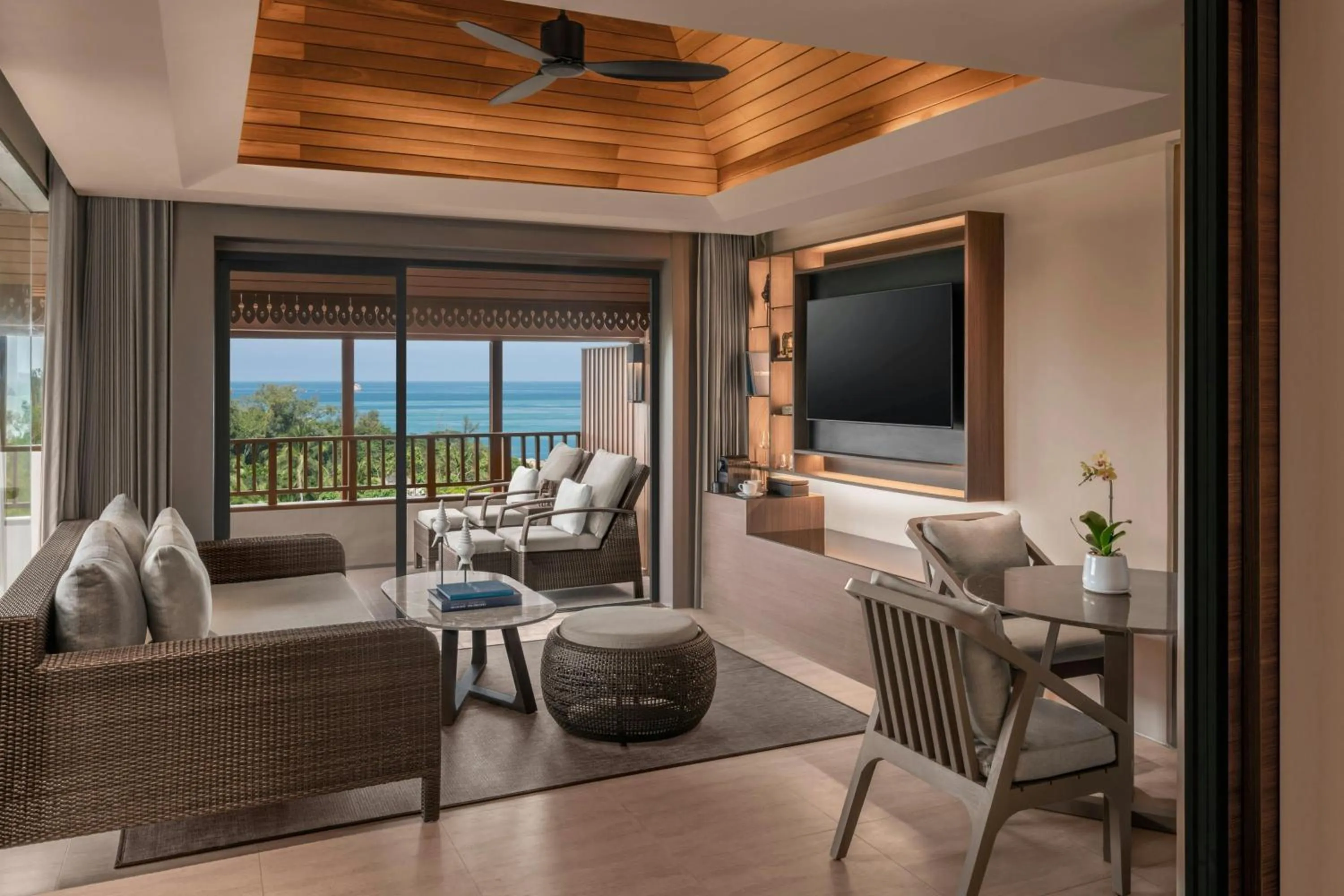 Living room in The Ritz-Carlton, Koh Samui