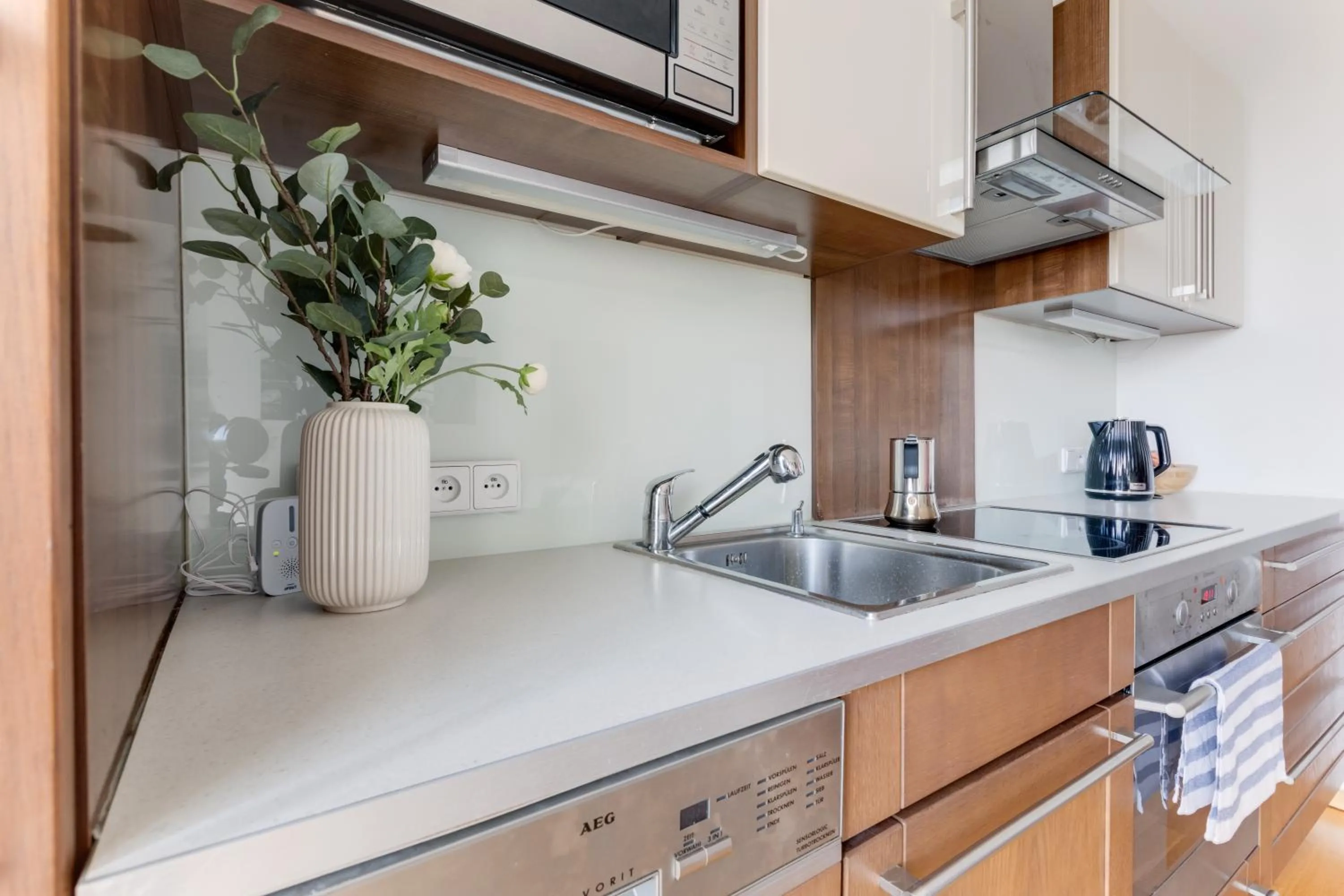 Kitchen or kitchenette in Teichmann Premium Apartments
