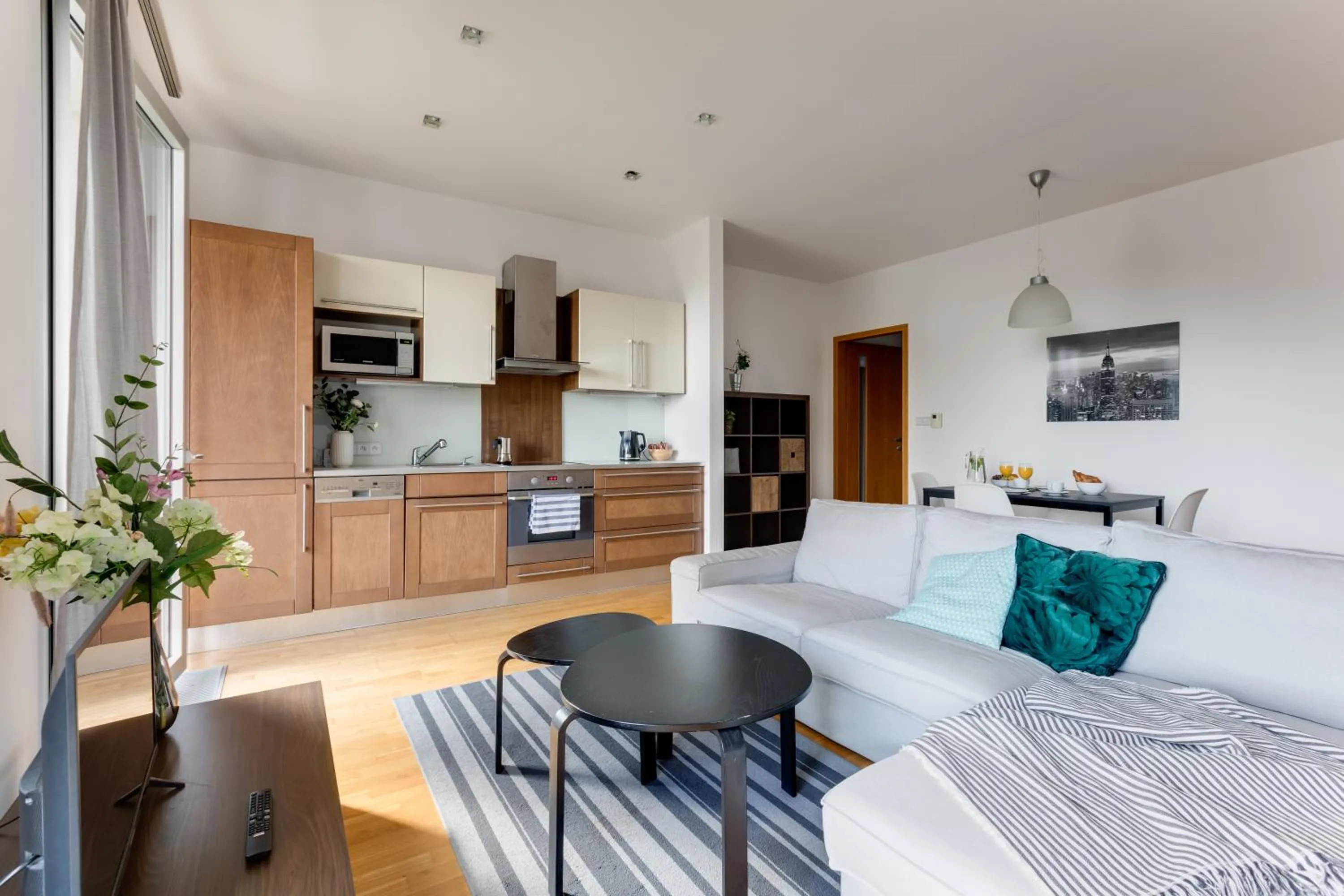 Seating area in Teichmann Premium Apartments