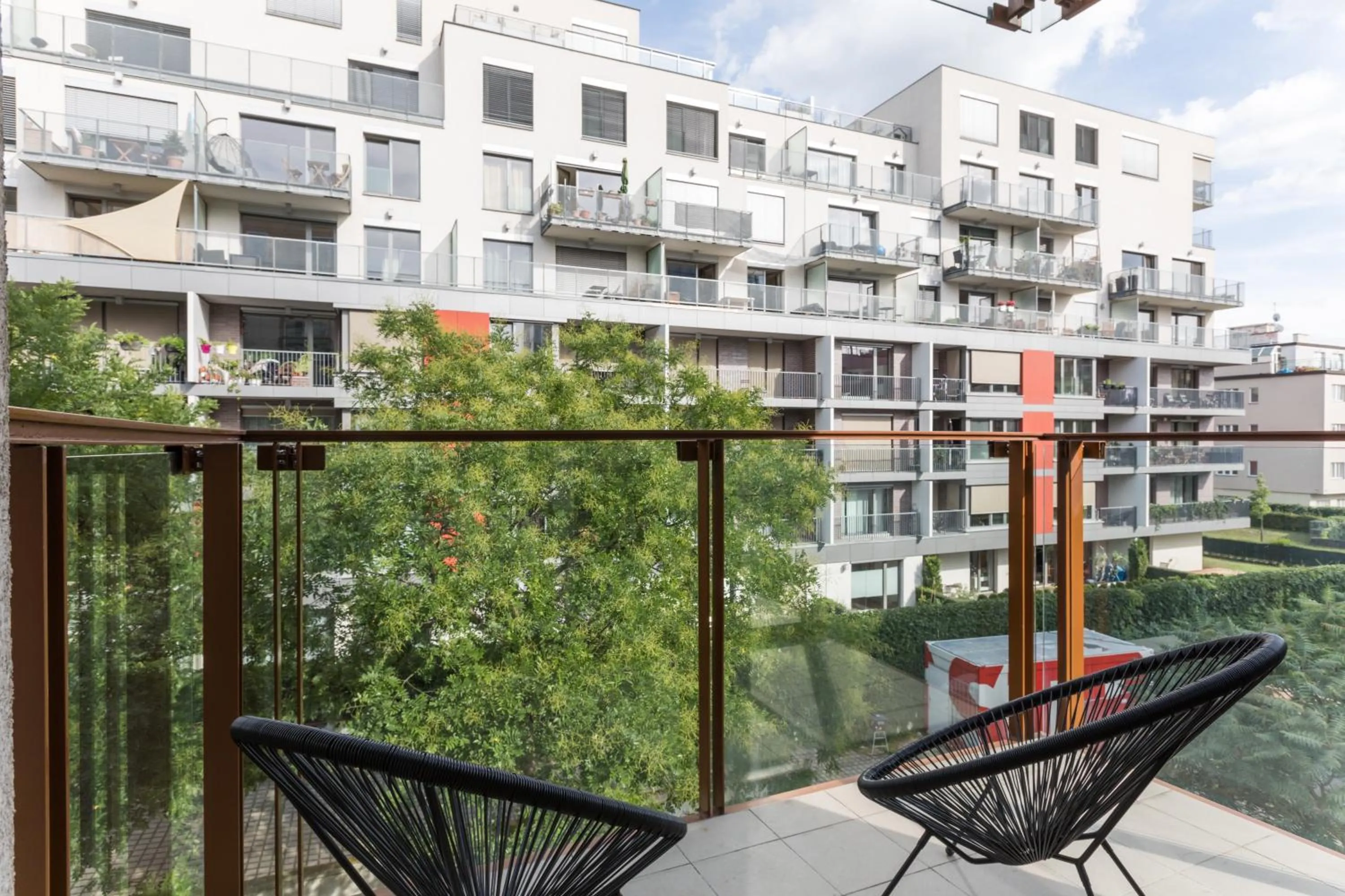 Garden view in Teichmann Premium Apartments