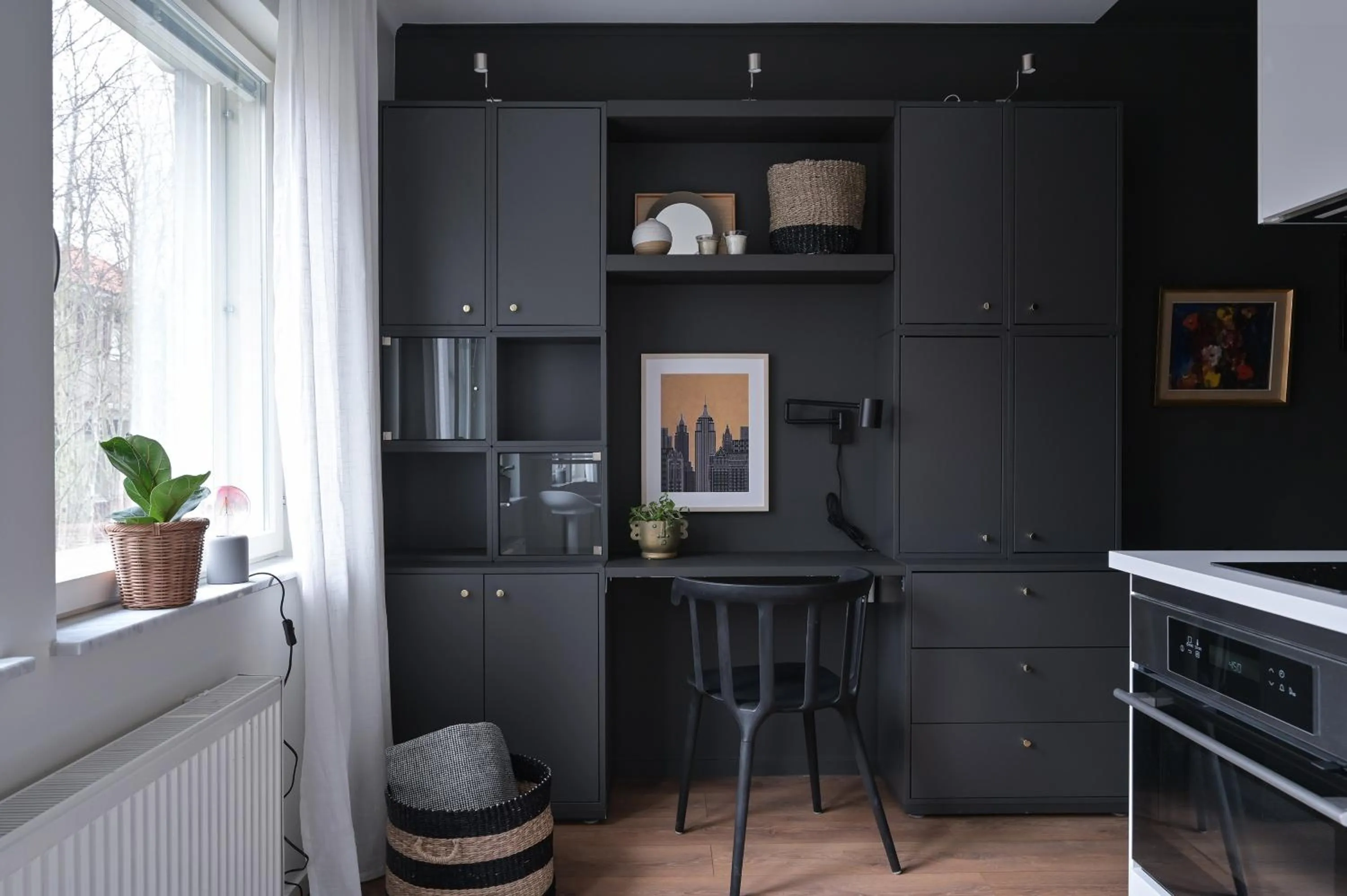 Kitchen or kitchenette in EttSmart Hotell