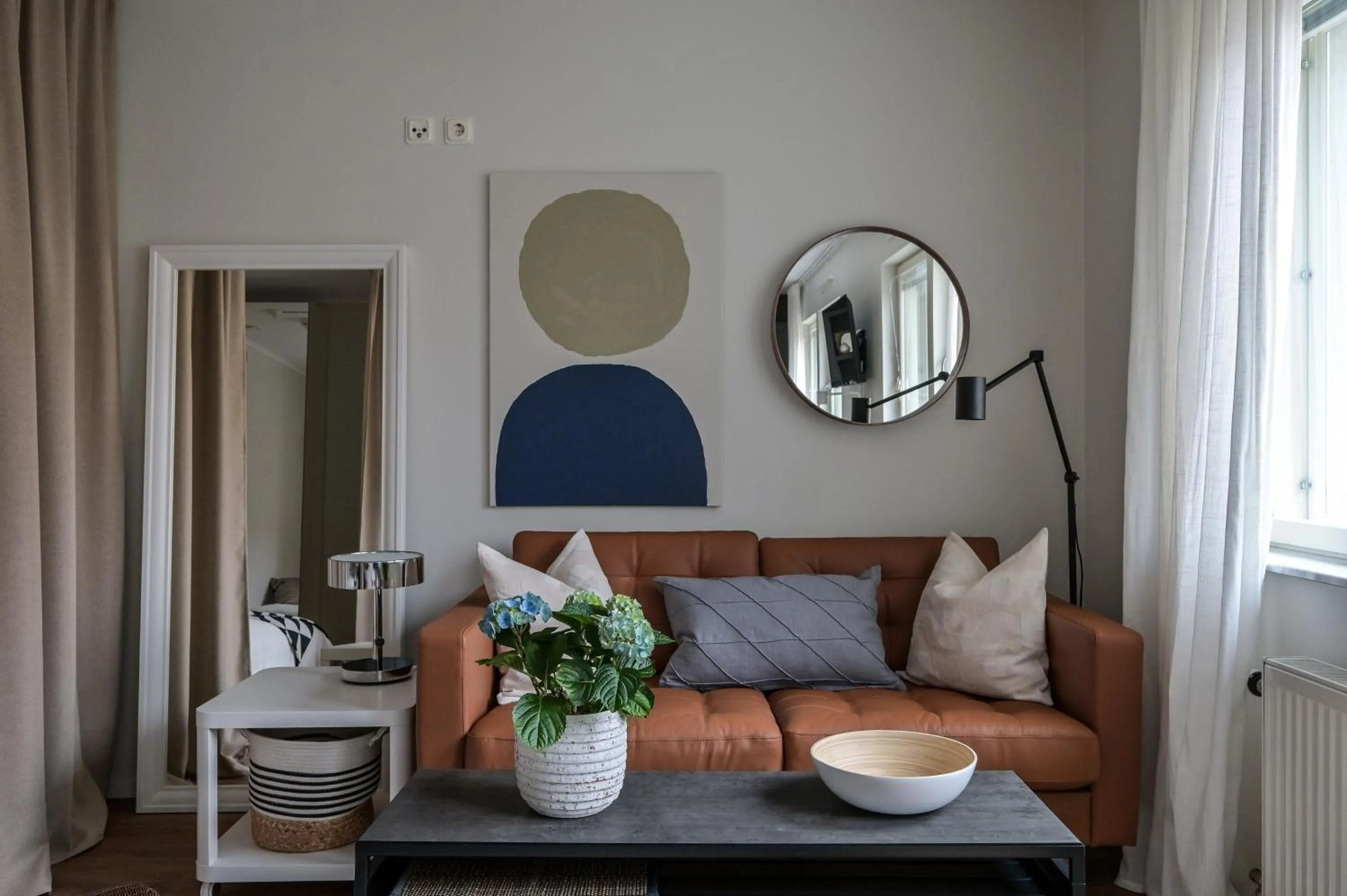 Living room in EttSmart Hotell