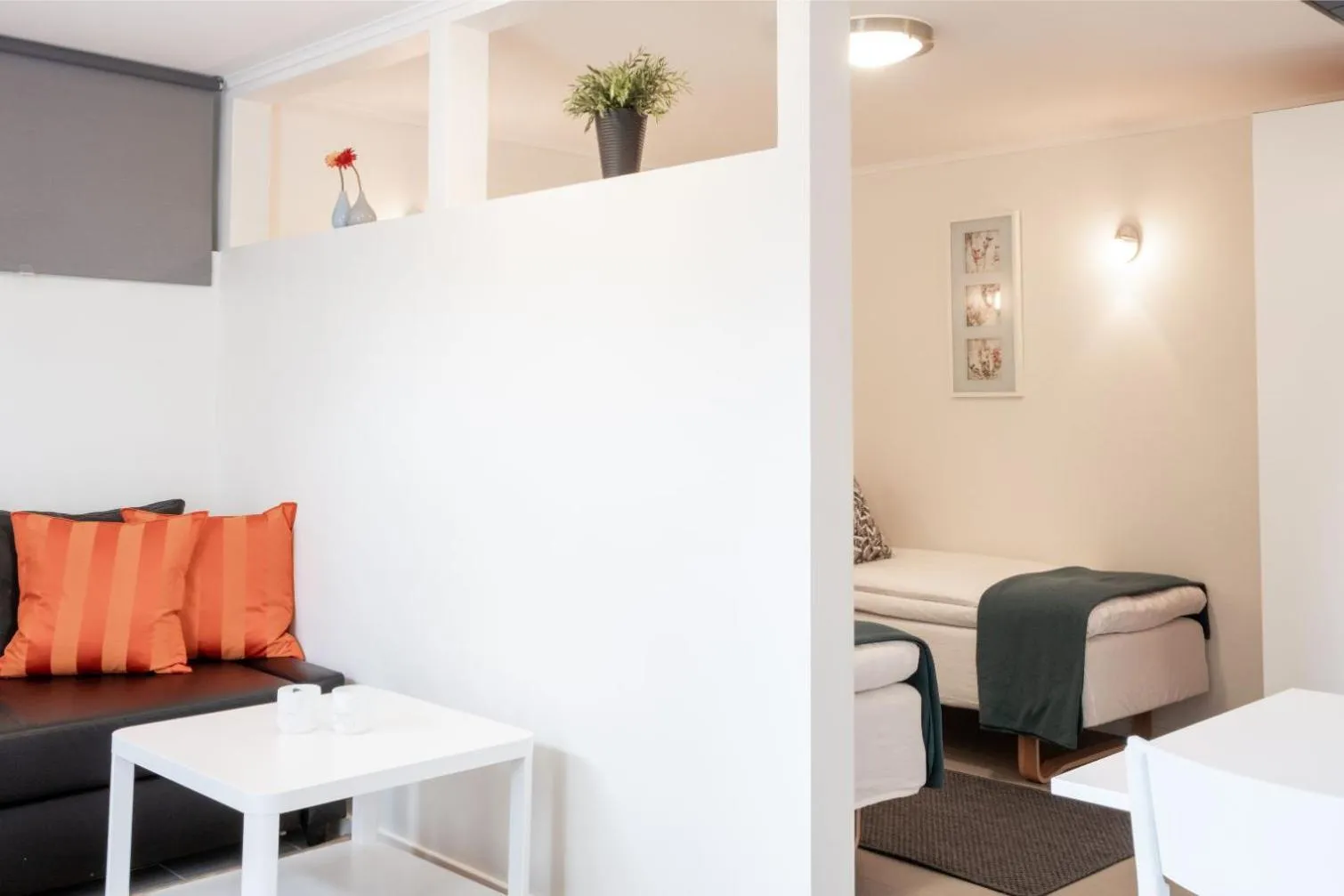 Seating area in EttSmart Hotell