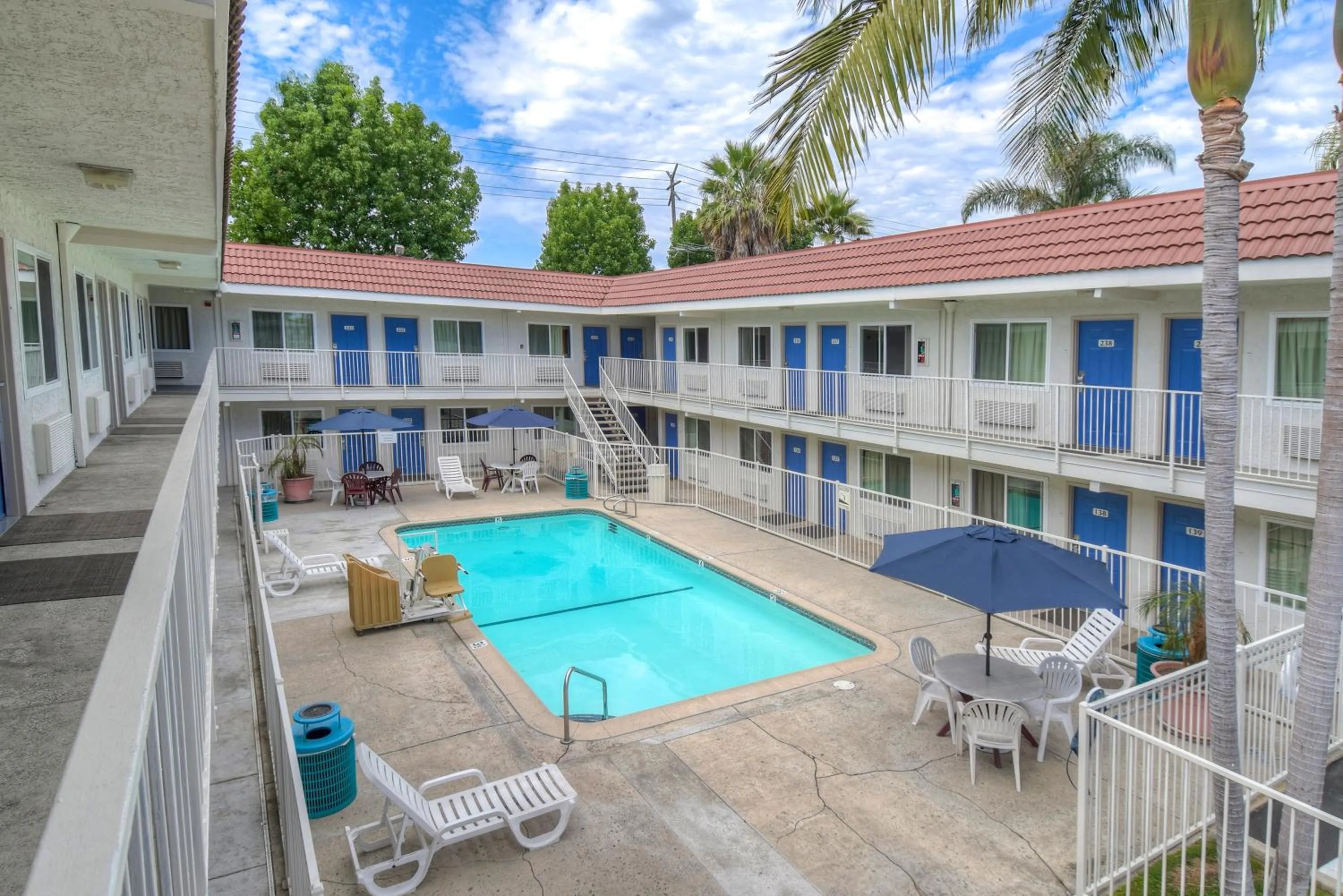 Swimming pool in Motel 6-Costa Mesa, CA