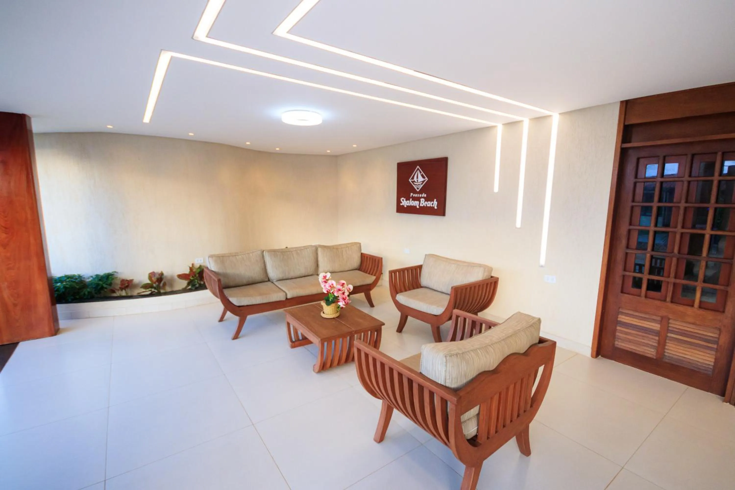 Seating area in Pousada Shalom Beach