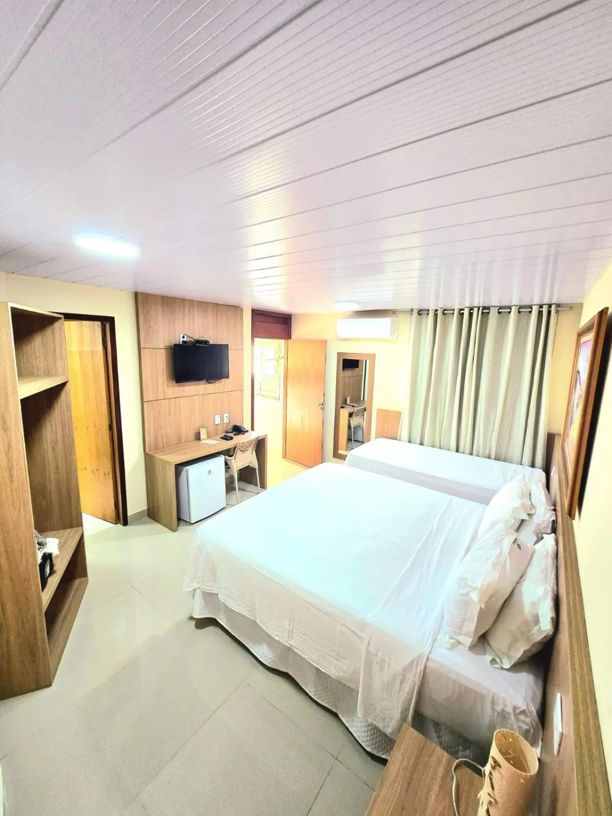 Bed in Pousada Shalom Beach