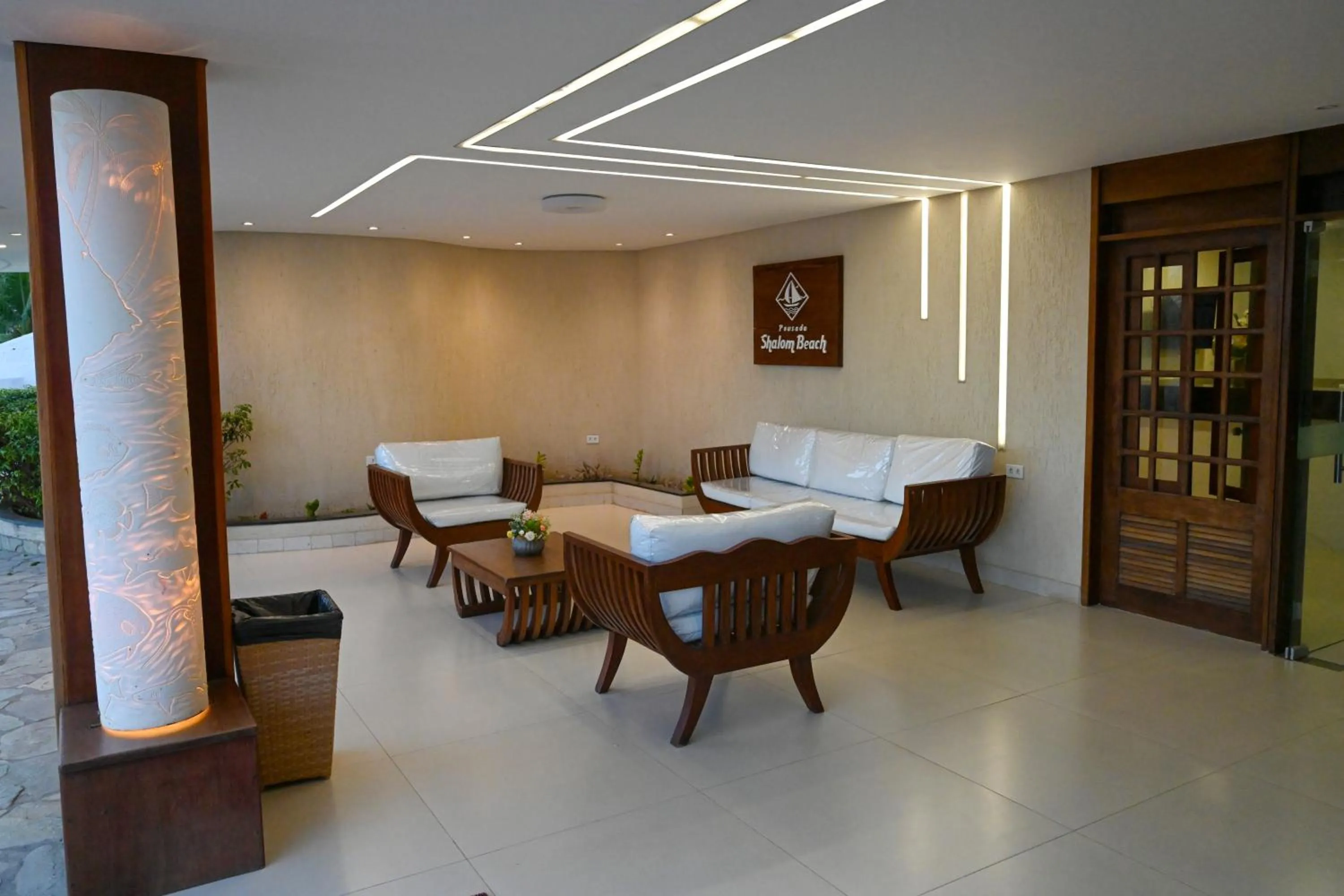 Seating area in Pousada Shalom Beach