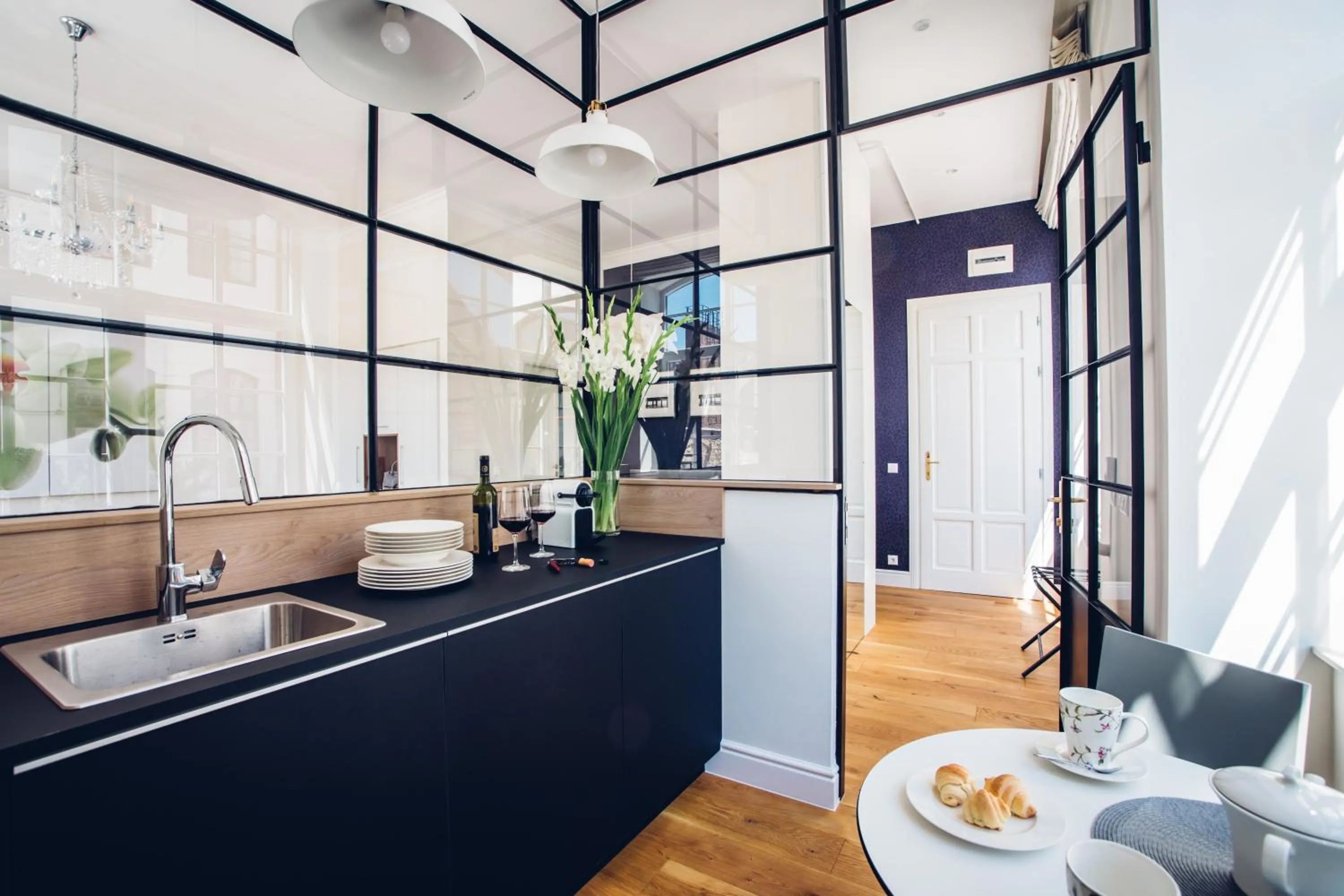 Kitchen or kitchenette in Adele Apartments