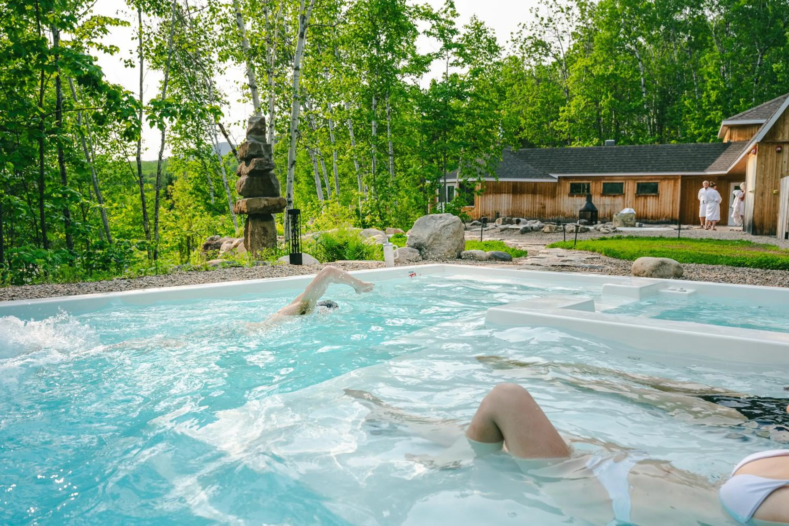 Pool view in Le Relais des Hautes Gorges