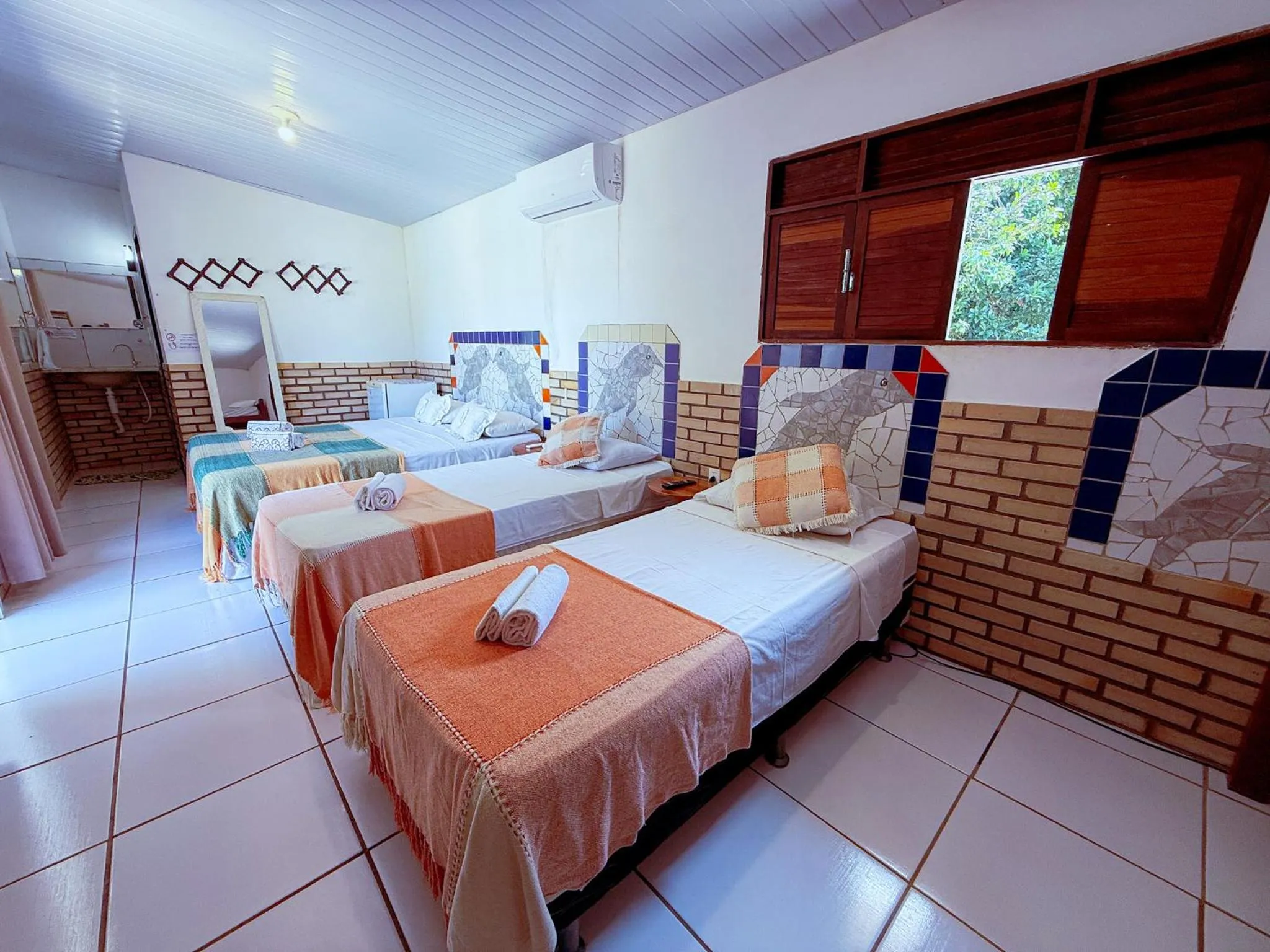 Bed in Pousada Praia do Amor Pipa