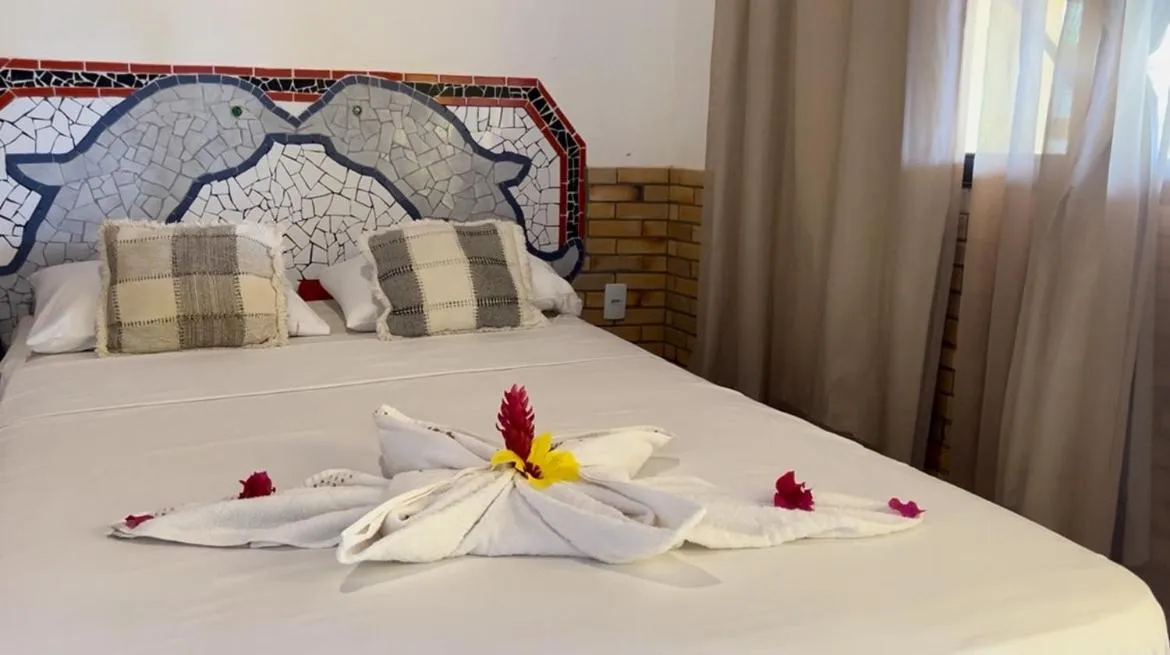 Bed in Pousada Praia do Amor Pipa