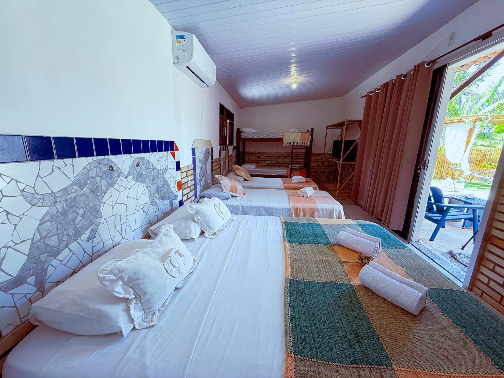 Bed in Pousada Praia do Amor Pipa